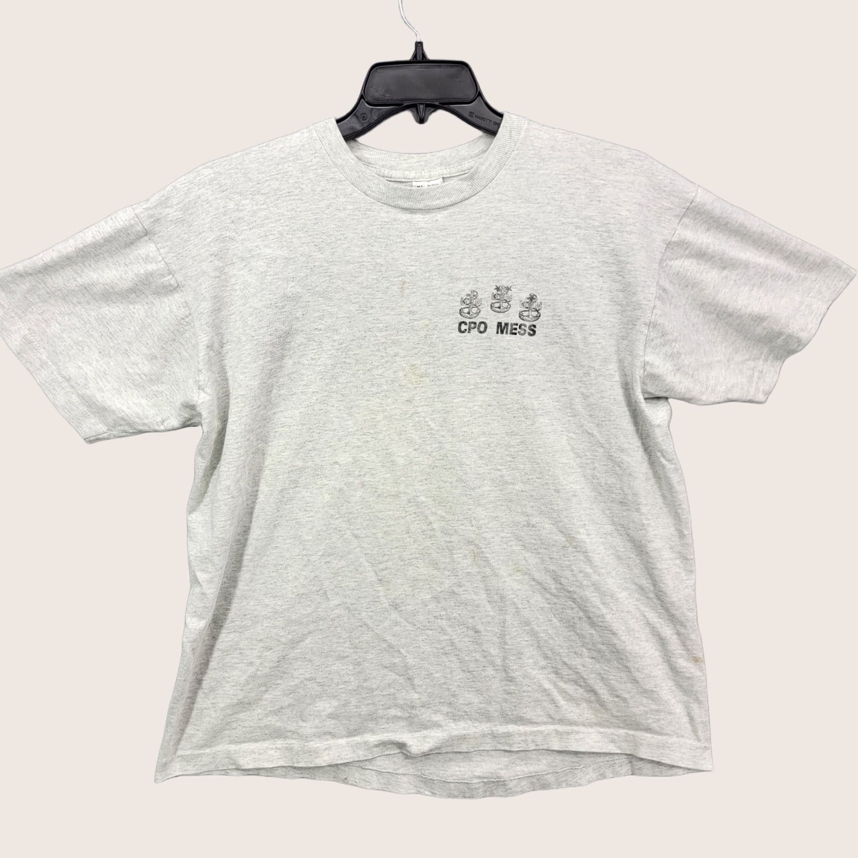 Fruit Of The Loom VINTAGE USS Saratoga CV-60 Shirt XL Mens White Eagle Distressed Tee USA Size US XL / EU 56 / 4 - 1 Thumbnail