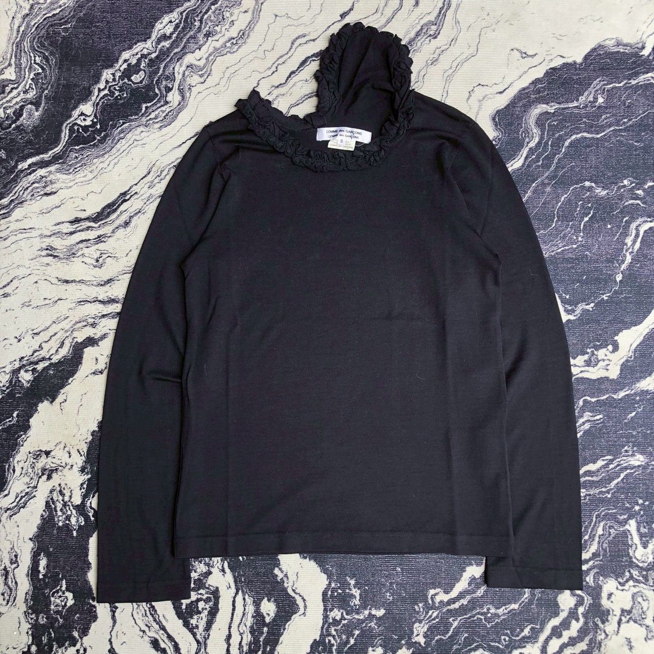 Comme des Garcons Comme des Garcons Wool Ruffle Neck Longsleeve Size S / US 4 / IT 40 - 1 Thumbnail