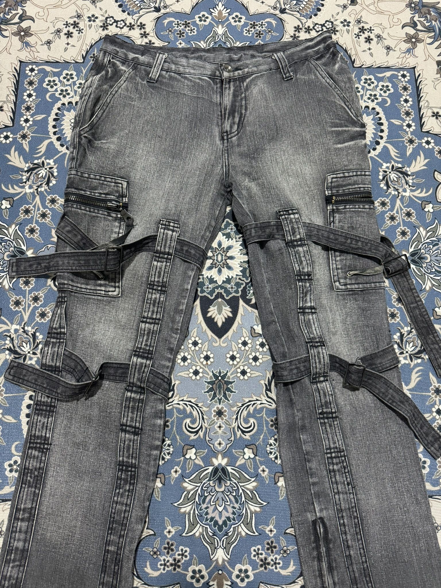 Japanese Brand × Seditionaries Unbranded Seditionaries Bondage Jeans Punk Style Jeans Size US 33 - 3 Thumbnail
