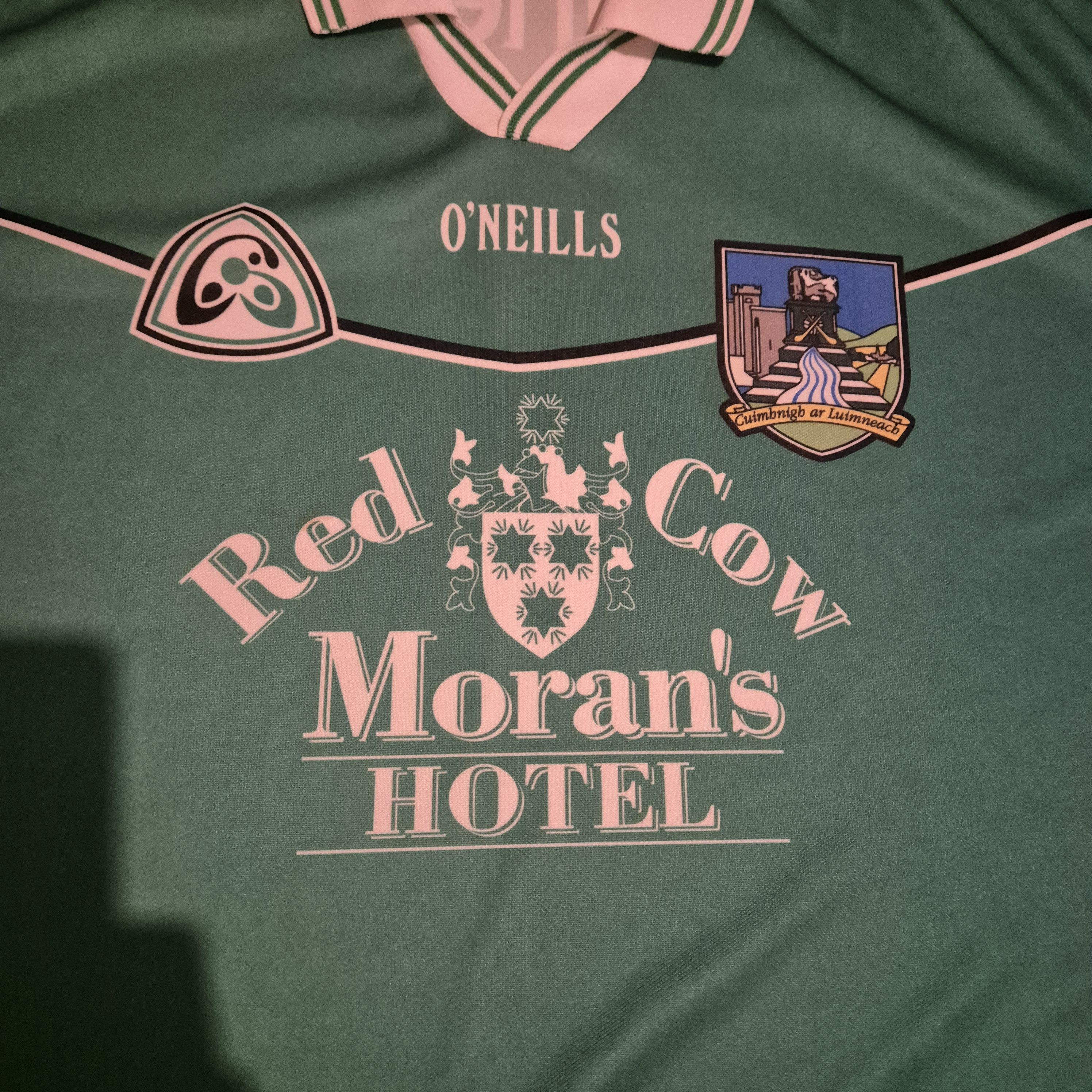 O'Neill 2001-02 Limerick GAA (Luimneach) Match (Moran)Home Jersey Size US M / EU 48-50 / 2 - 6 Thumbnail