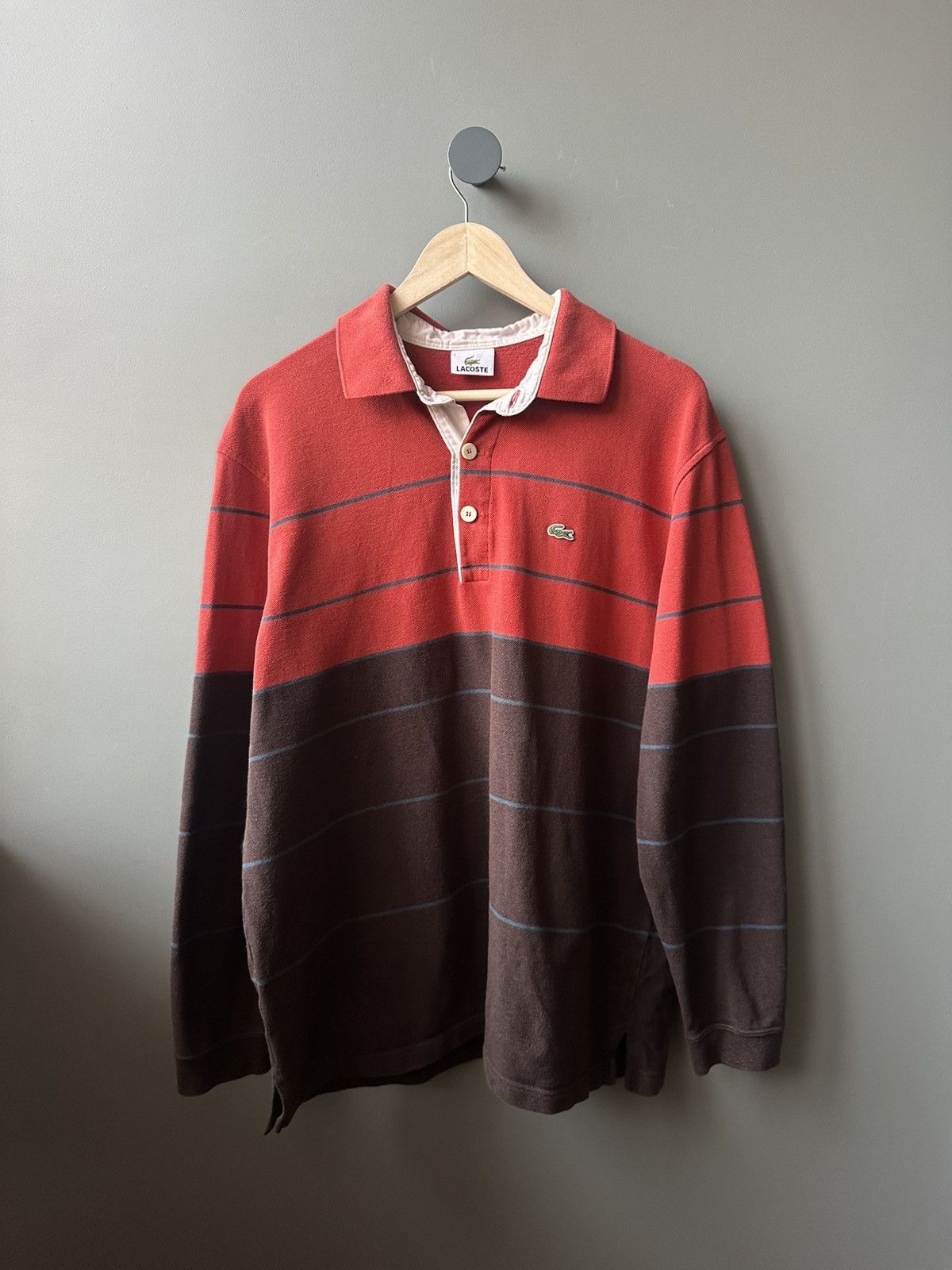 Lacoste Lacoste Warm Cotton Collared Long Sleeve Size L Size US L / EU 52-54 / 3 - 1 Thumbnail