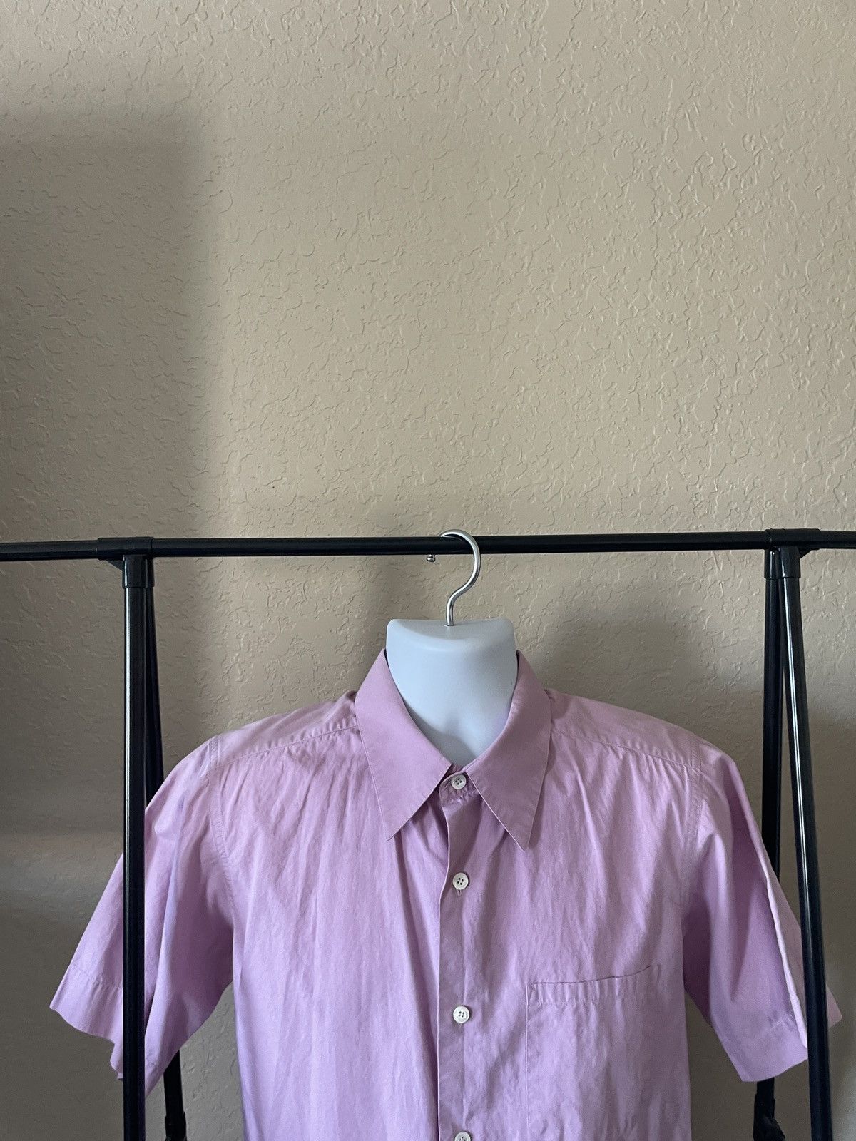 agnes b. 1 Pocket Slim Fit button Front SS shirt Size US L / EU 52-54 / 3 - 2 Thumbnail