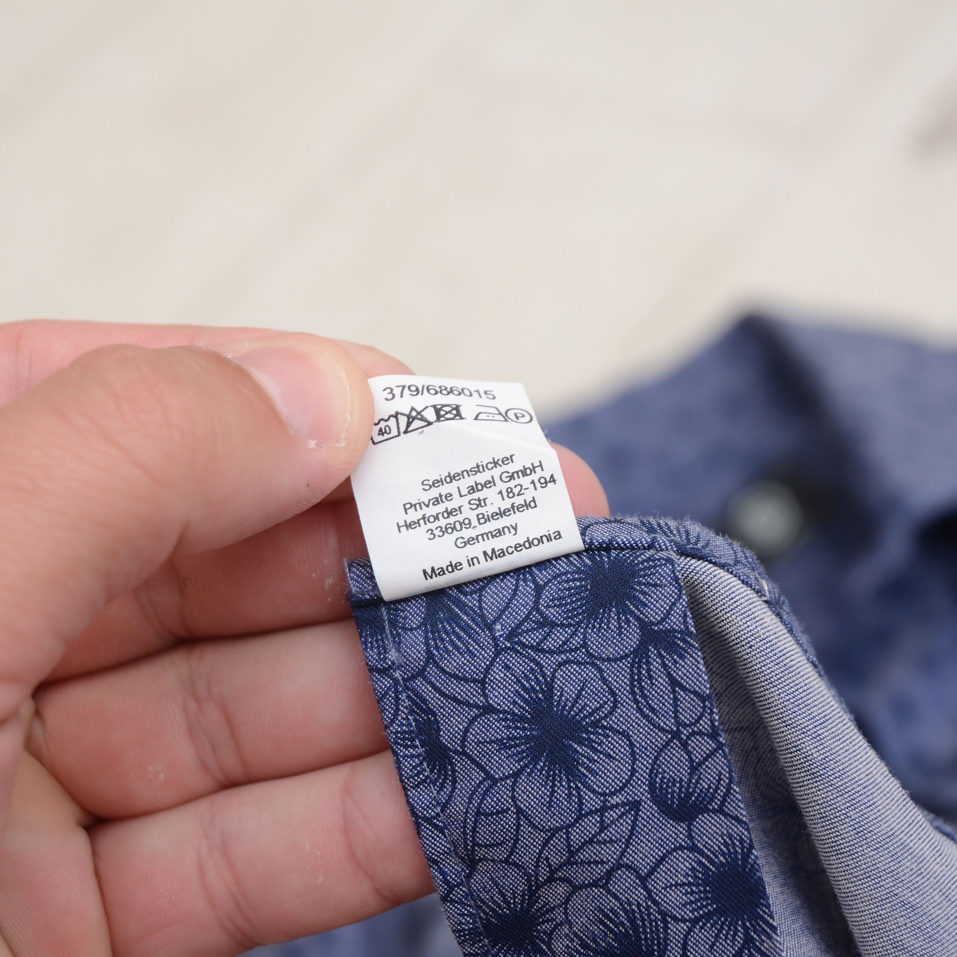 Bogner Bogner Men's Shirt M Long Sleeve Floral Print Blue Casual Size US M / EU 48-50 / 2 - 12 Thumbnail