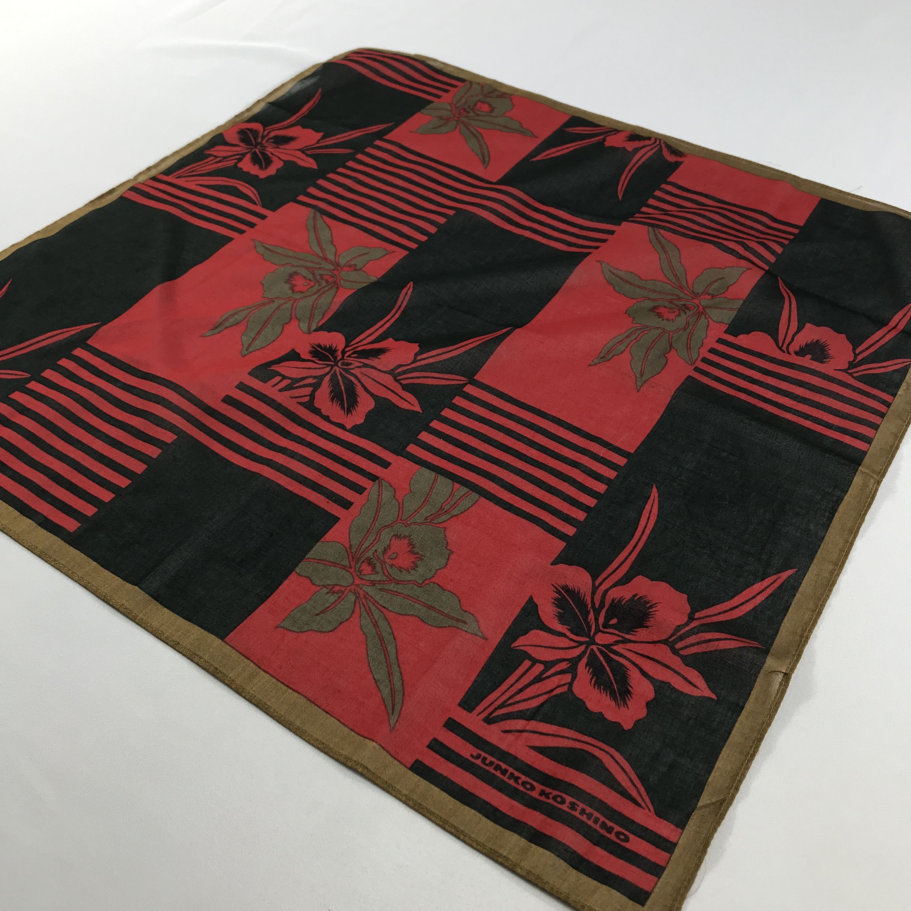 Mr. Junko × Vintage Junko Koshino Bandana / Handkerchief / Neckerchief -S2548 Size ONE SIZE - 2 Thumbnail