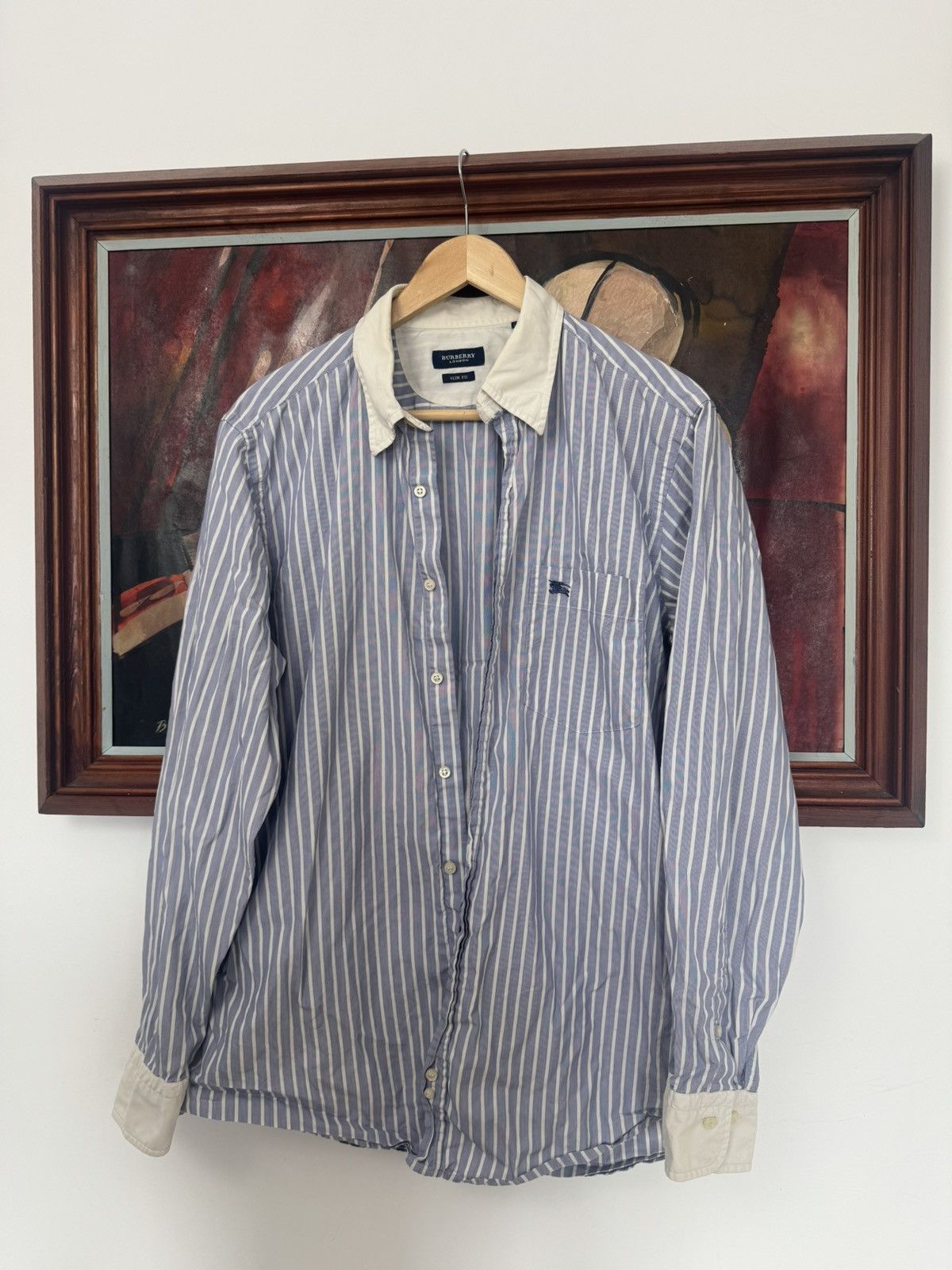 Burberry BURBERRY button up casual shirt stripes luxury designer rare Size US L / EU 52-54 / 3 - 2 Thumbnail