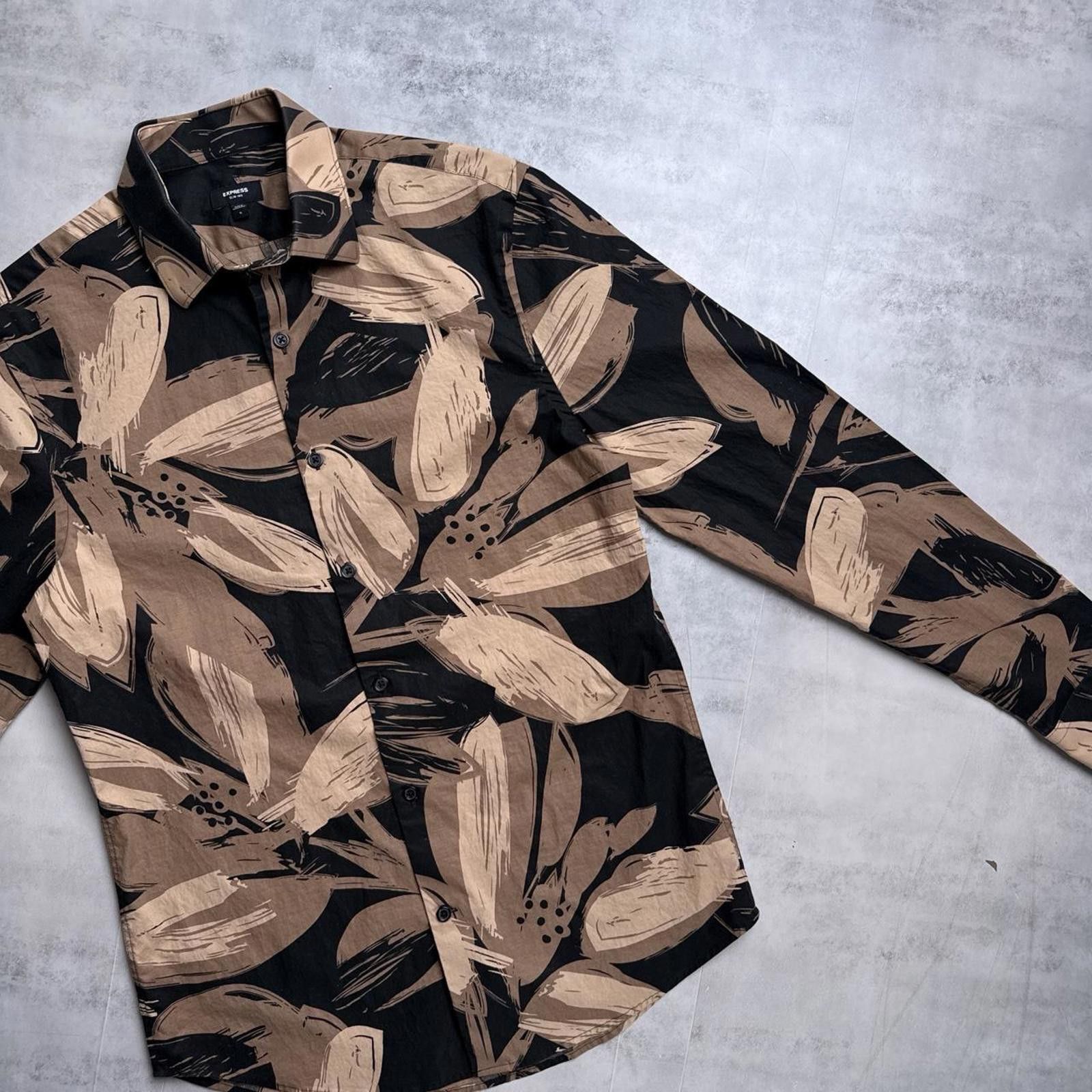 Express Y2K Express 00s Button Up Long sleeve leopard print shirt Size US S / EU 44-46 / 1 - 5 Thumbnail