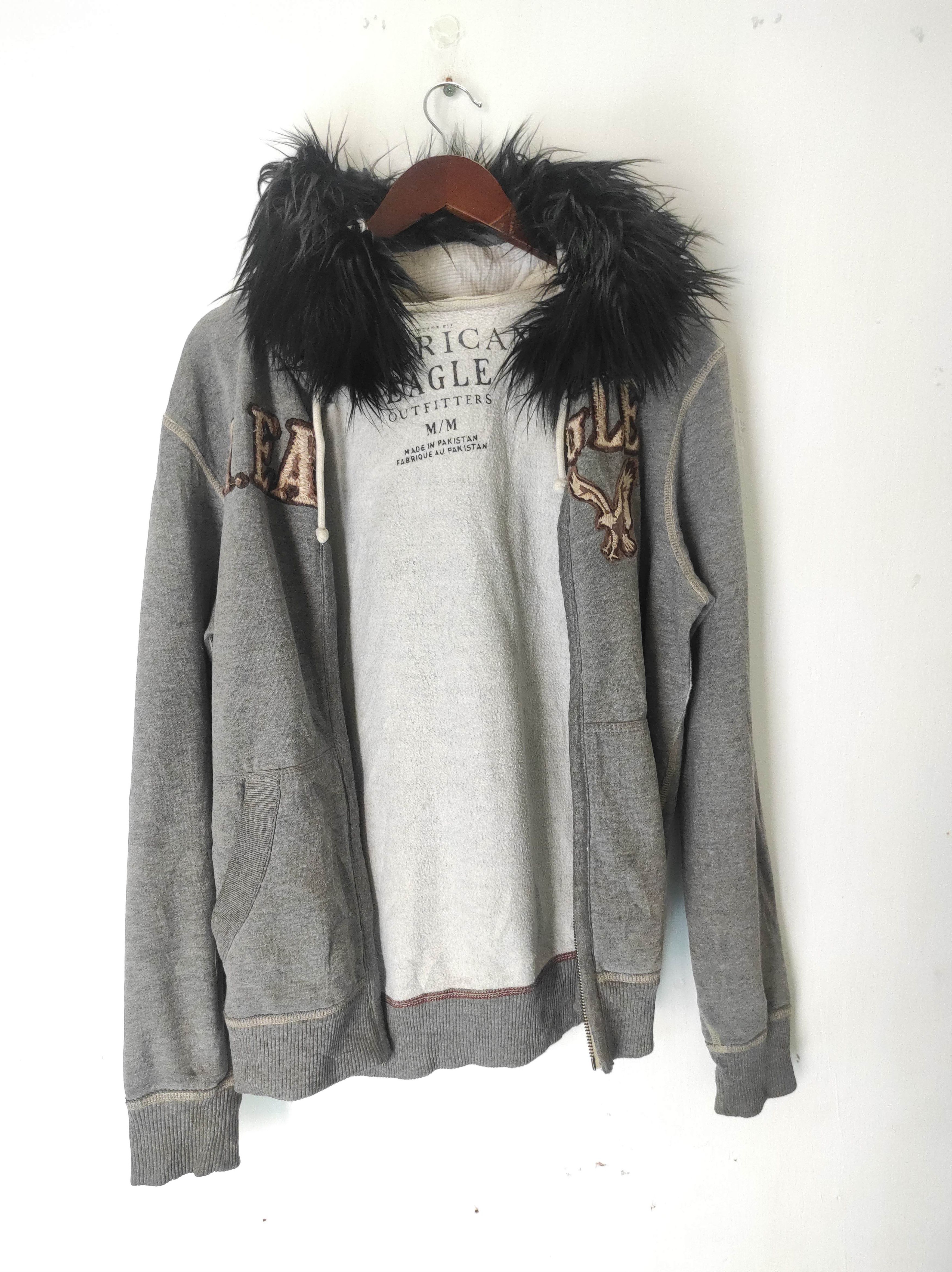 American Eagle Outfitters American Eagle Zip Fur Hoodie IfSixWasNine LGB style Size US M / EU 48-50 / 2 - 10 Thumbnail