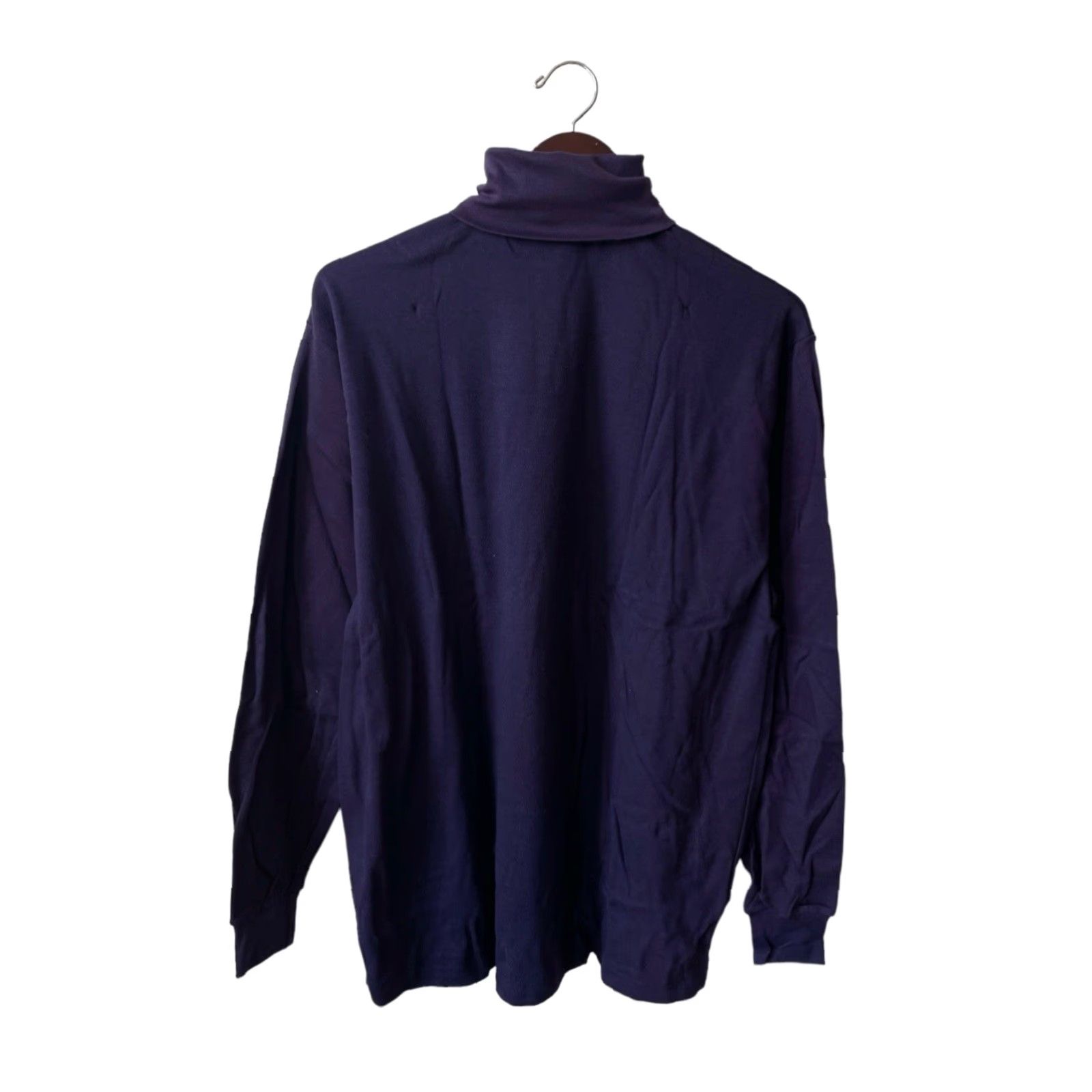 Russell Athletic VINTAGE Russell Athletic Turtleneck Shirt Mens XL Deadstock 90s USA Made Navy Blue Long Sleeve Cotton Sweatshirt NWS L0? Size US XL / EU 56 / 4 - 7 Thumbnail