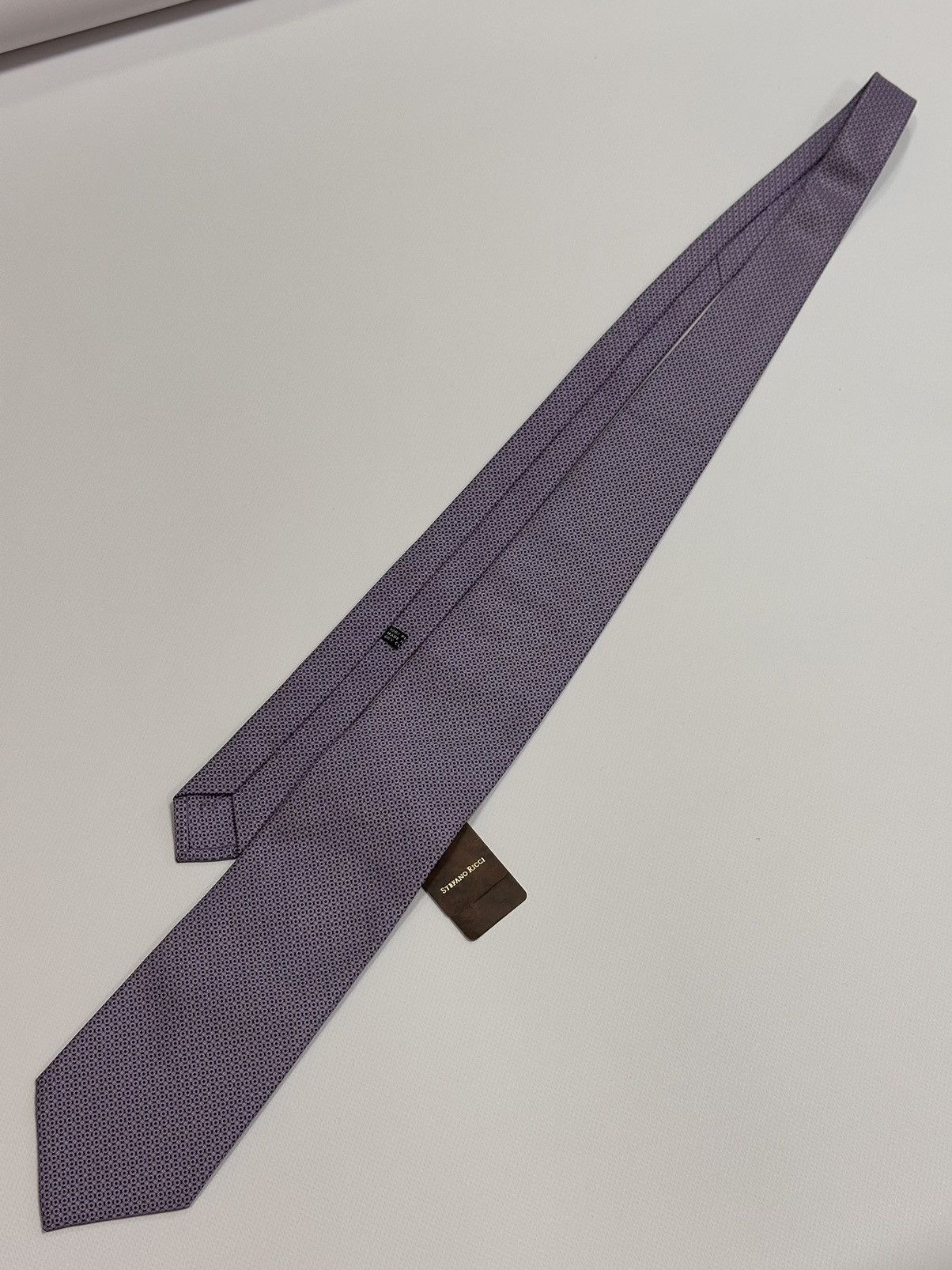 Designer × Stefano Ricci Stefano Ricci Beautiful Luxury Purple/Pink Contrast Tie Size ONE SIZE - 2 Thumbnail