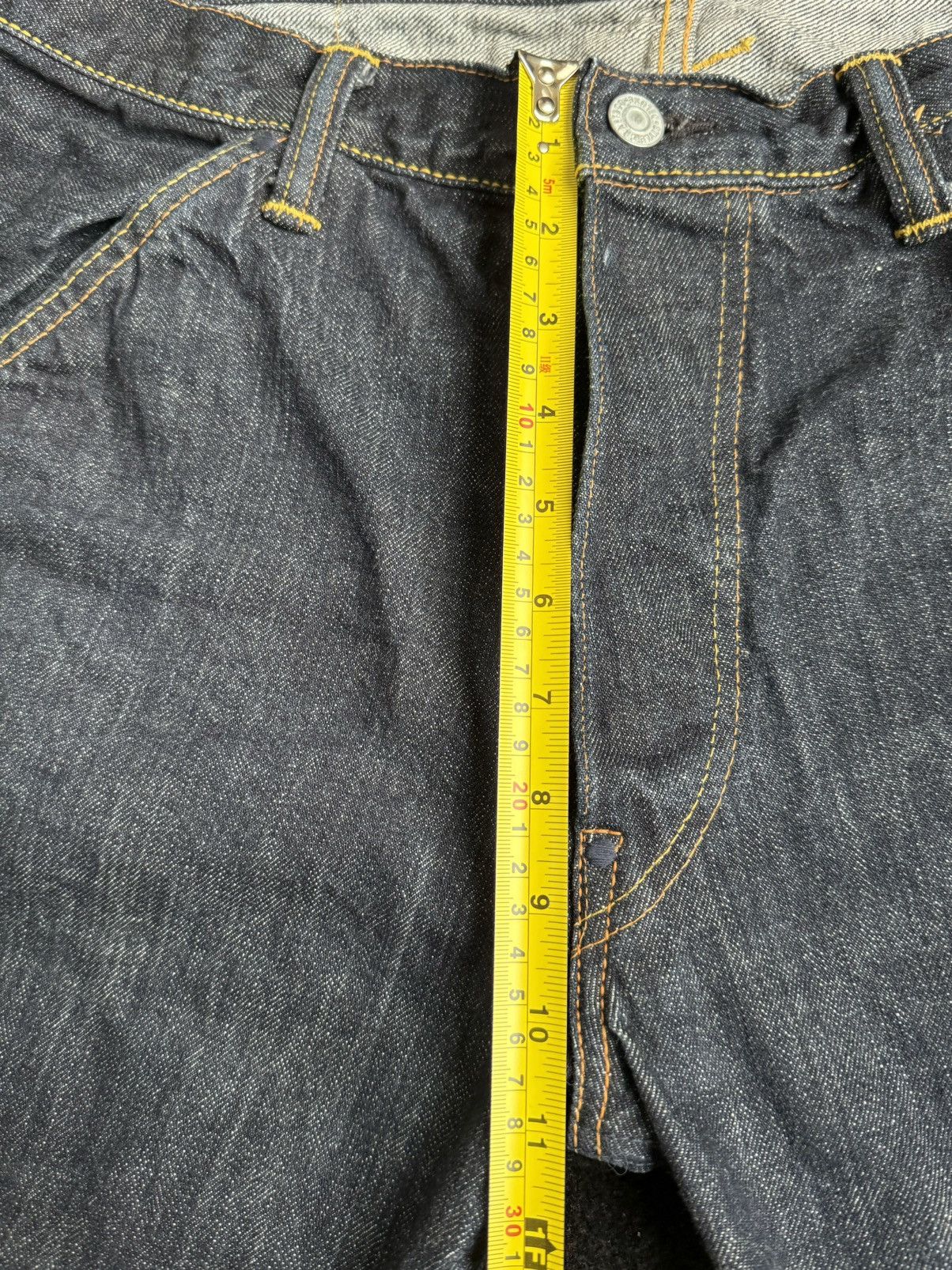 Evisu × Japanese Brand × Vintage evisu little double daicock style cropped jeans size：36 Size US 36 / EU 52 - 12 Thumbnail