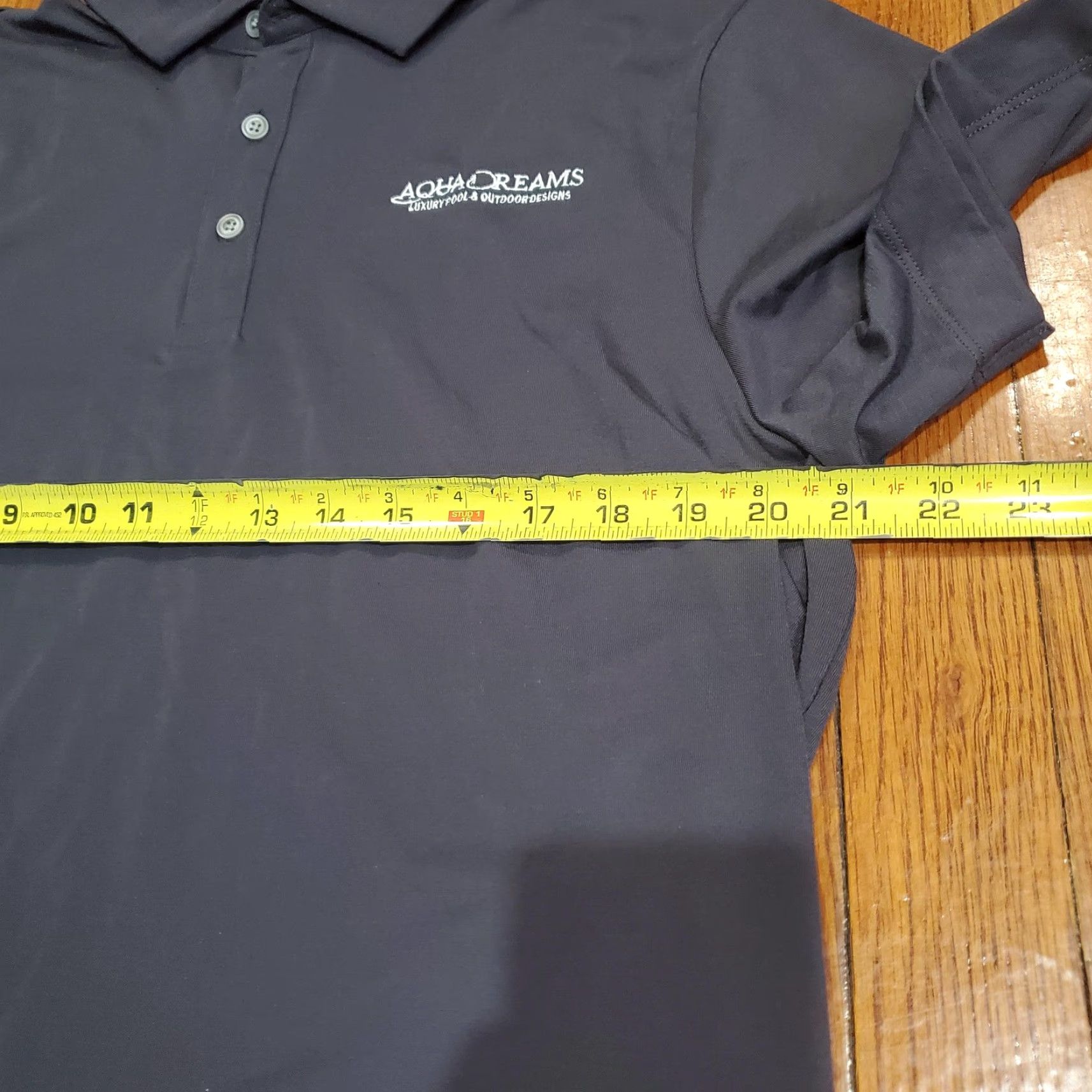 Vintage Mercer+Mettle Polo Shirt Mens Large Gray Solid Aqua Dreams Logo Stretch Golf Size US L / EU 52-54 / 3 - 6 Thumbnail