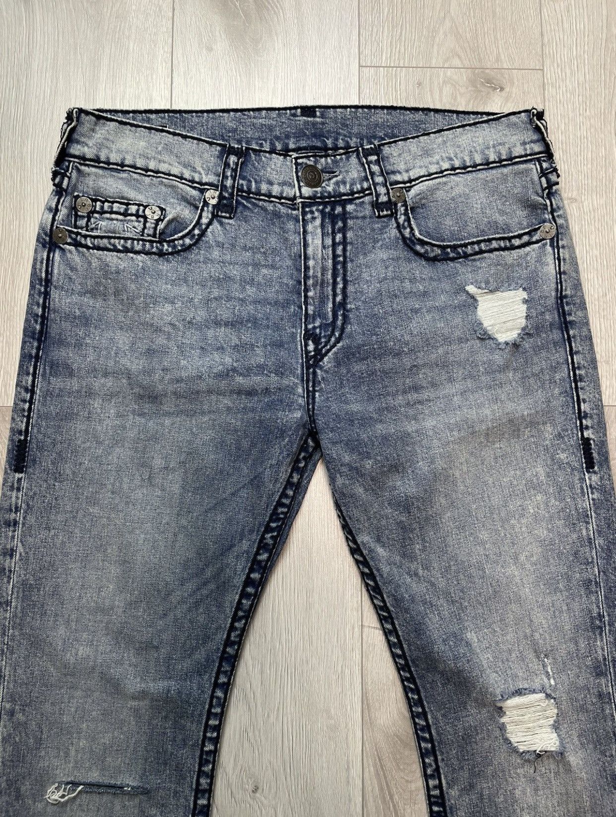 True Religion × Vintage True Religion Cool Distressed Vintage Jeans Size US 36 / EU 52 - 5 Thumbnail