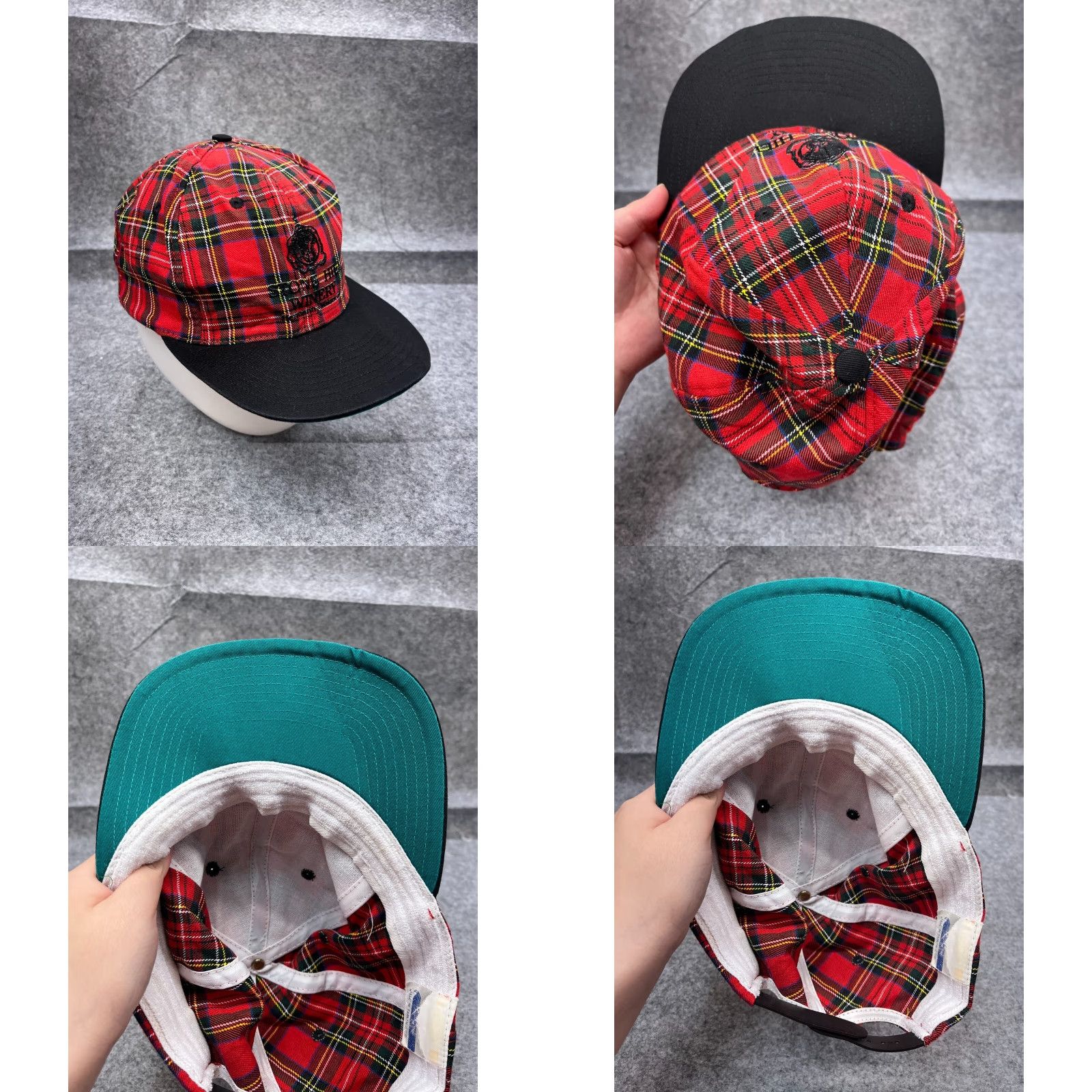 Vintage Nike Stone Hill Winery Missouri's Hat Cap Snap Back Adult One Size Red Plaid Cotton Size ONE SIZE - 8 Thumbnail