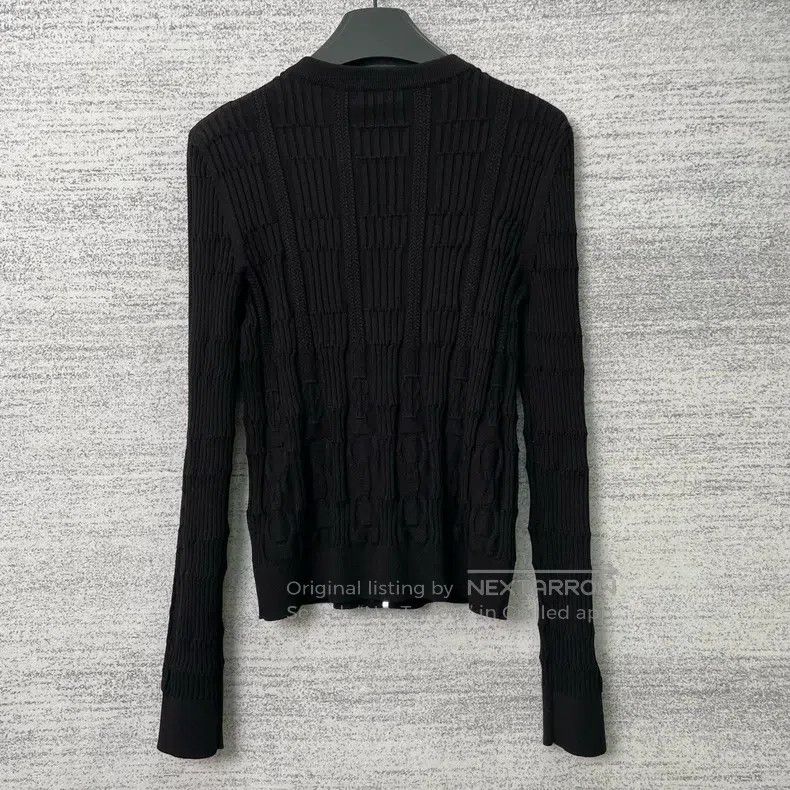 Hermes Hermes Embroidered Knit Zipper Cardigan Size S / US 4 / IT 40 - 2 Thumbnail