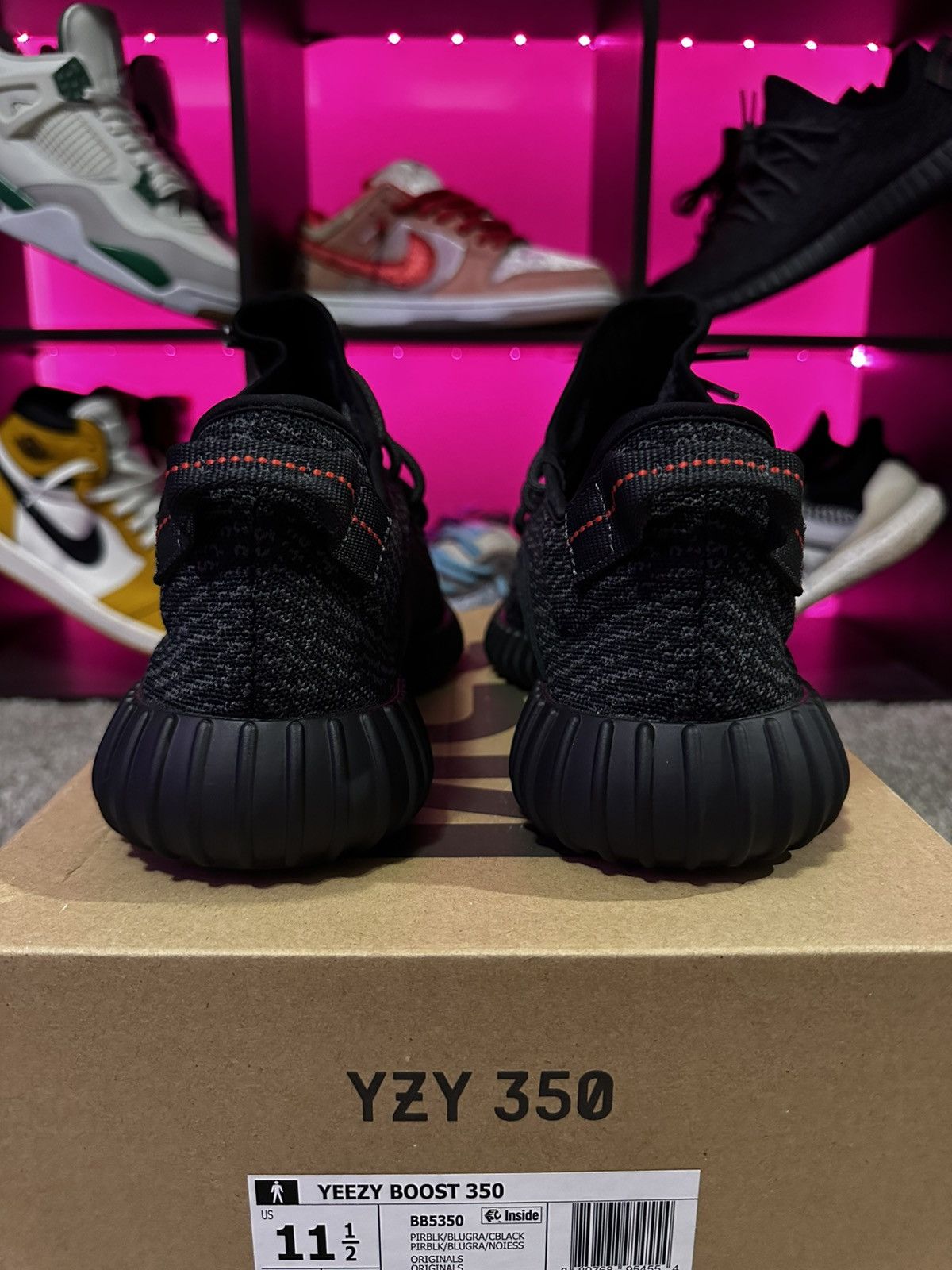 Adidas Yeezy 350 Pirate Black Size US 11.5 / EU 44-45 - 3 Thumbnail