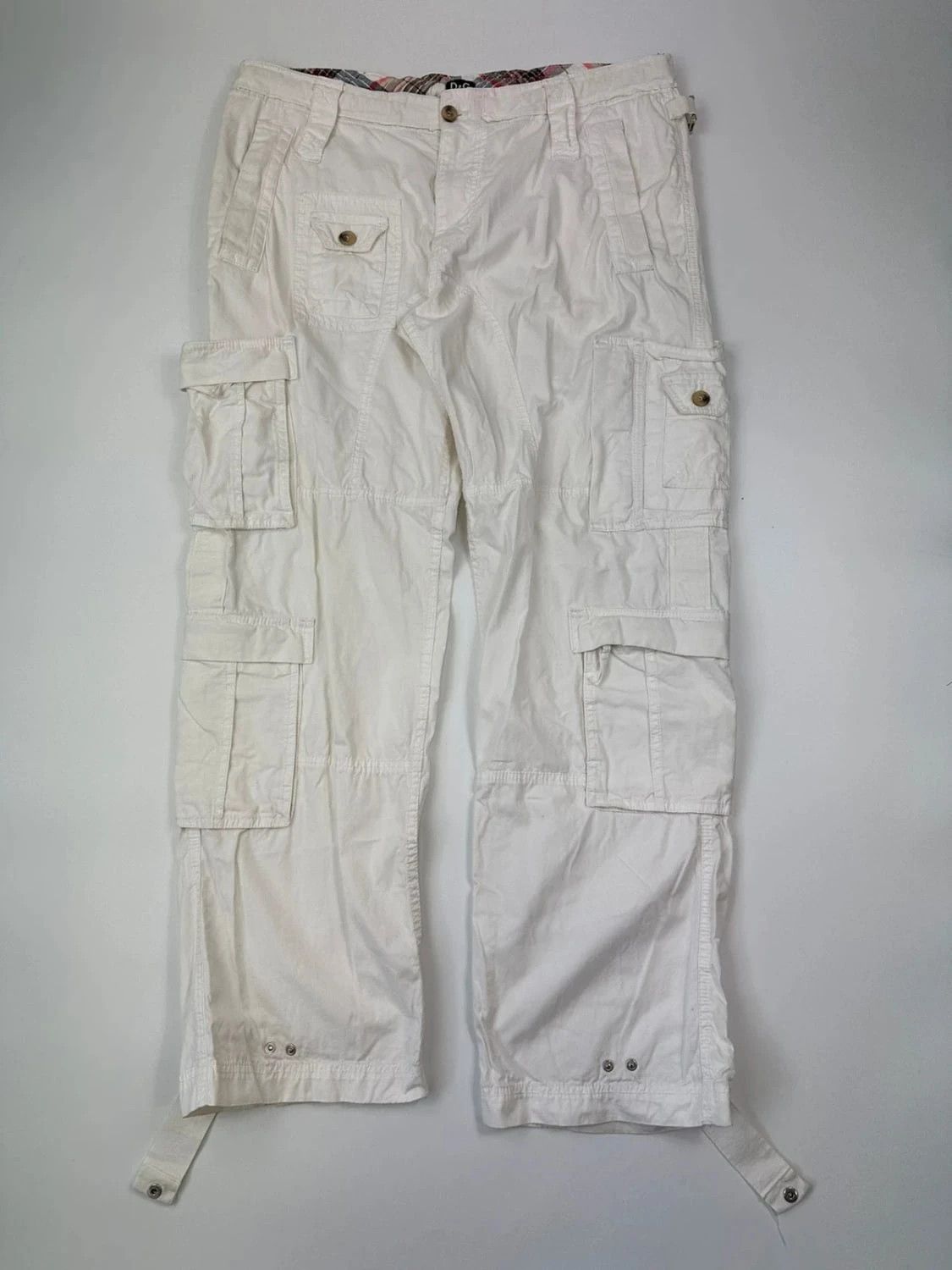 Dolce & Gabbana Dolce Gabbana SS2008 Multi Pockets White Cargo Pants Baggy Size US 40 / EU 56 - 1 Thumbnail