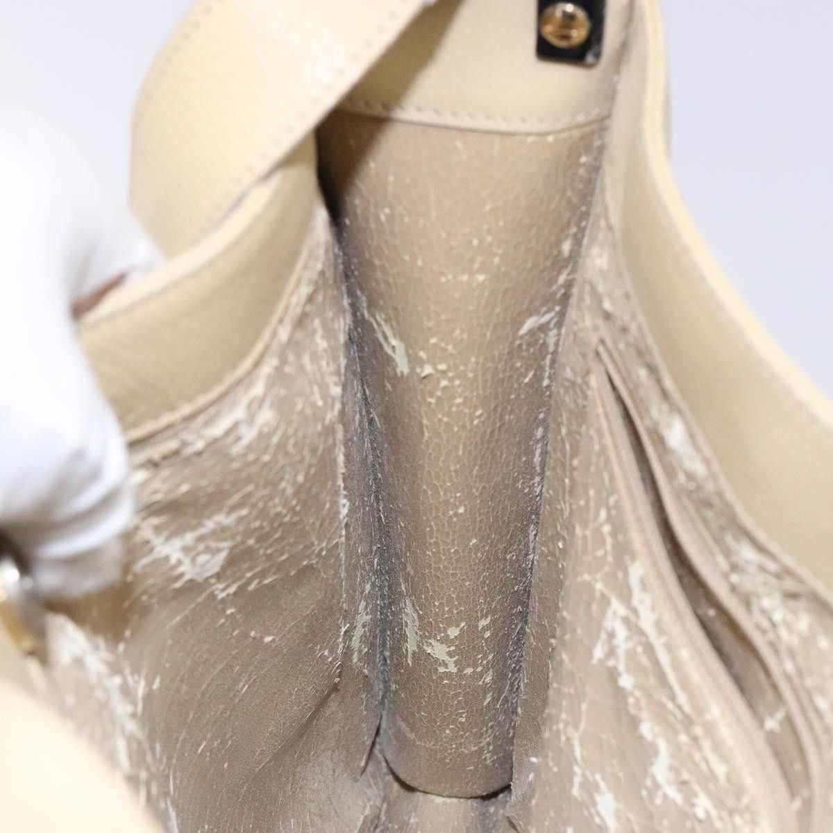 Gucci GUCCI Shoulder Bag Leather Beige Gold 001 3444 001 3444 Size ONE SIZE - 18 Thumbnail