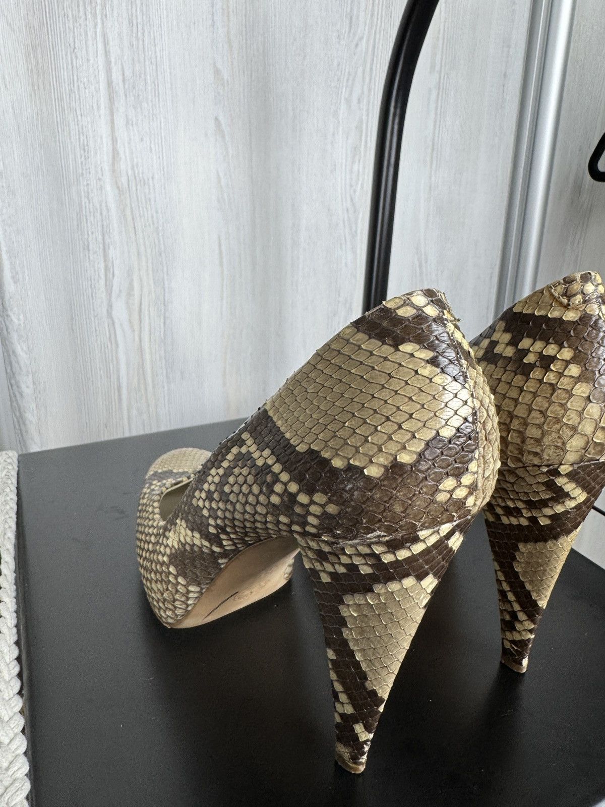 Bally BALLY Python Snake Skin Leather Pump Heels Shoes Size US 9.5 / IT 39.5 - 15 Thumbnail
