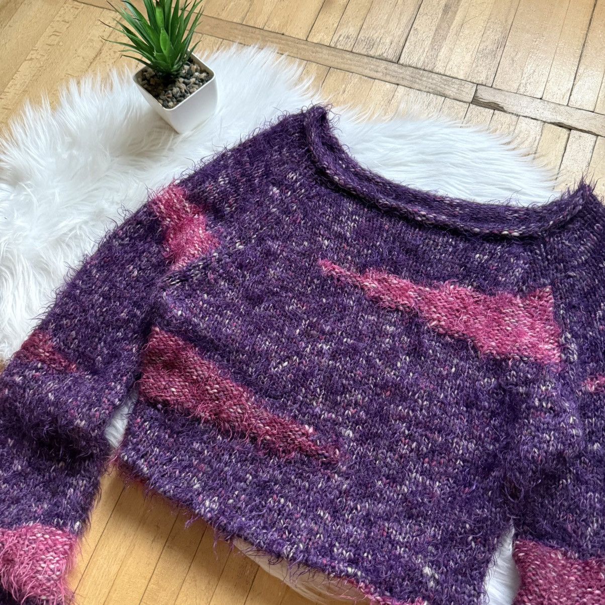 If Six Was Nine 📌 Vintage Y2K Per Una Mohair Cropped Sweater Cutie Style Size M / US 6-8 / IT 42-44 - 2 Thumbnail