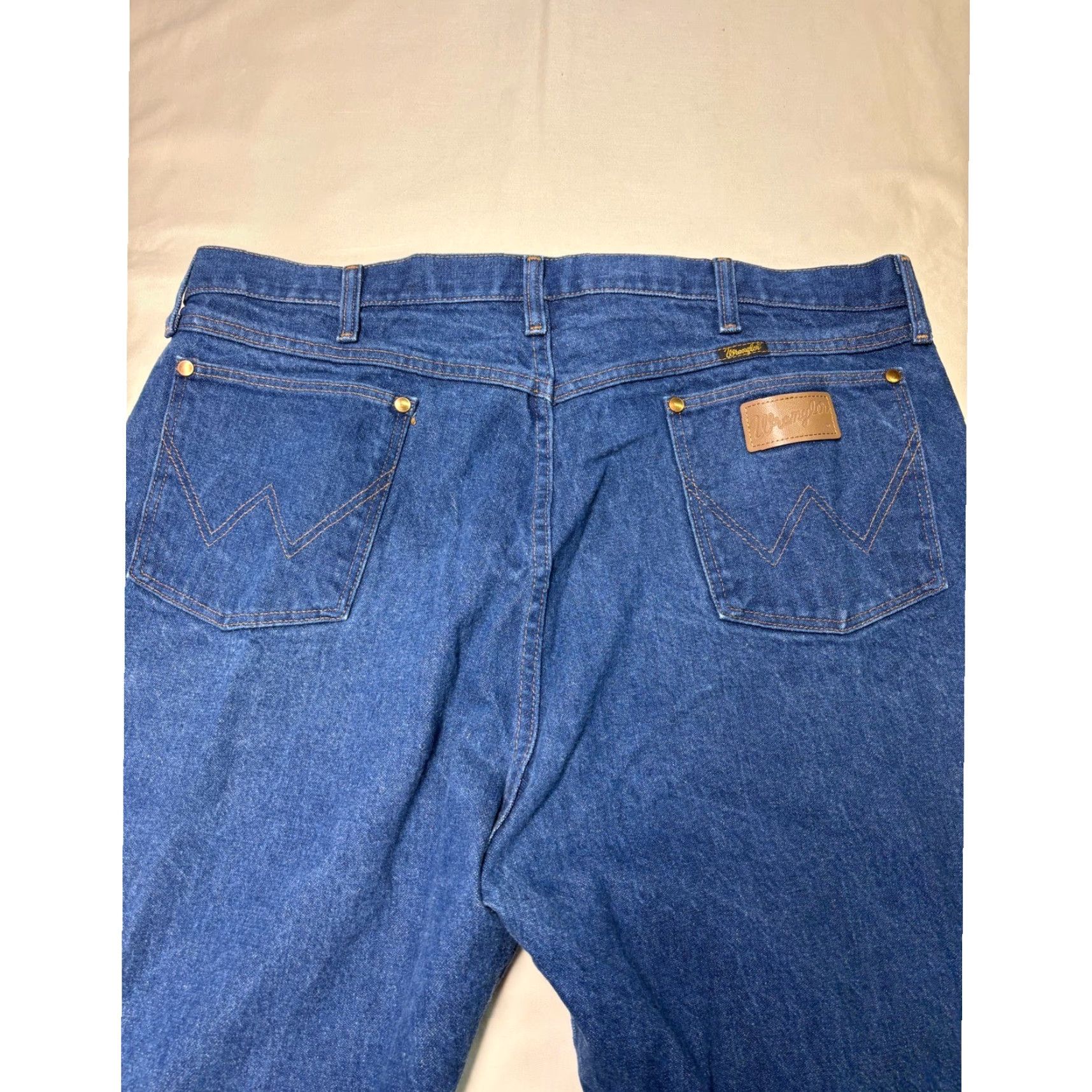 Wrangler VINTAGE Wrangler Jeans Mens Bootcut 42x34 Dark Wash USA Made Denim 5-Pocket 13MWZ Cowboy Cut Mens Jeans Shutdown? Size US 42 / EU 58 - 7 Thumbnail