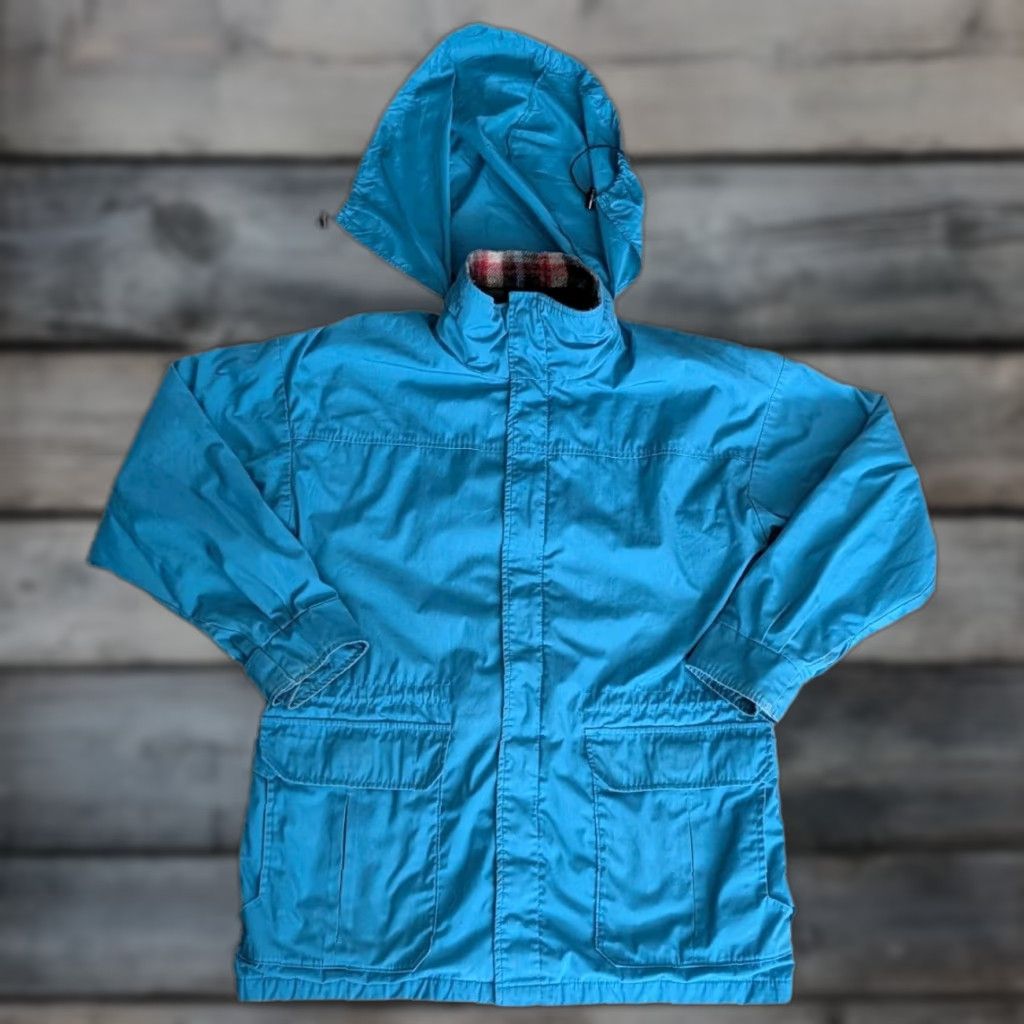 Vintage Vtg Woolrich Jacket Womens Sz M Wool Lined Coat Chore Wind Rain USA Made Teal Size M / US 6-8 / IT 42-44 - 1 Thumbnail