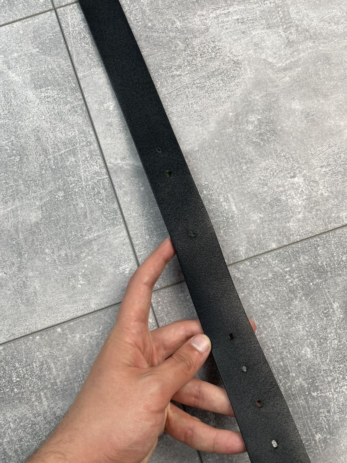 Gucci Gucci GG Leather Belt Black Size ONE SIZE - 10 Thumbnail