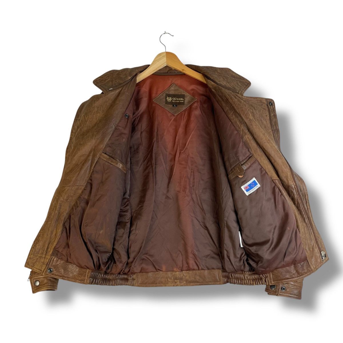 Issey Miyake VINTAGE BREAM NEW ZEALAND LAMB LEATHER JACKET Size US L / EU 52-54 / 3 - 4 Thumbnail