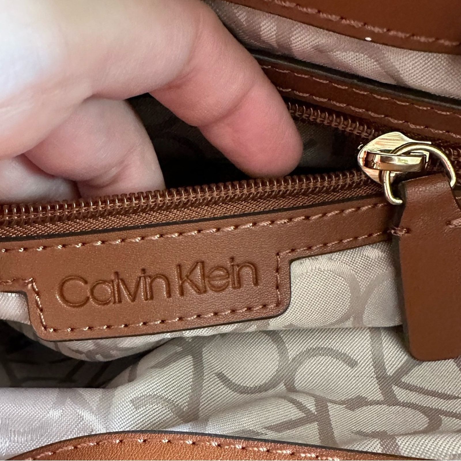 Calvin Klein New Original Calvin Klein Handbag Signature Square Satchel Size ONE SIZE - 3 Thumbnail