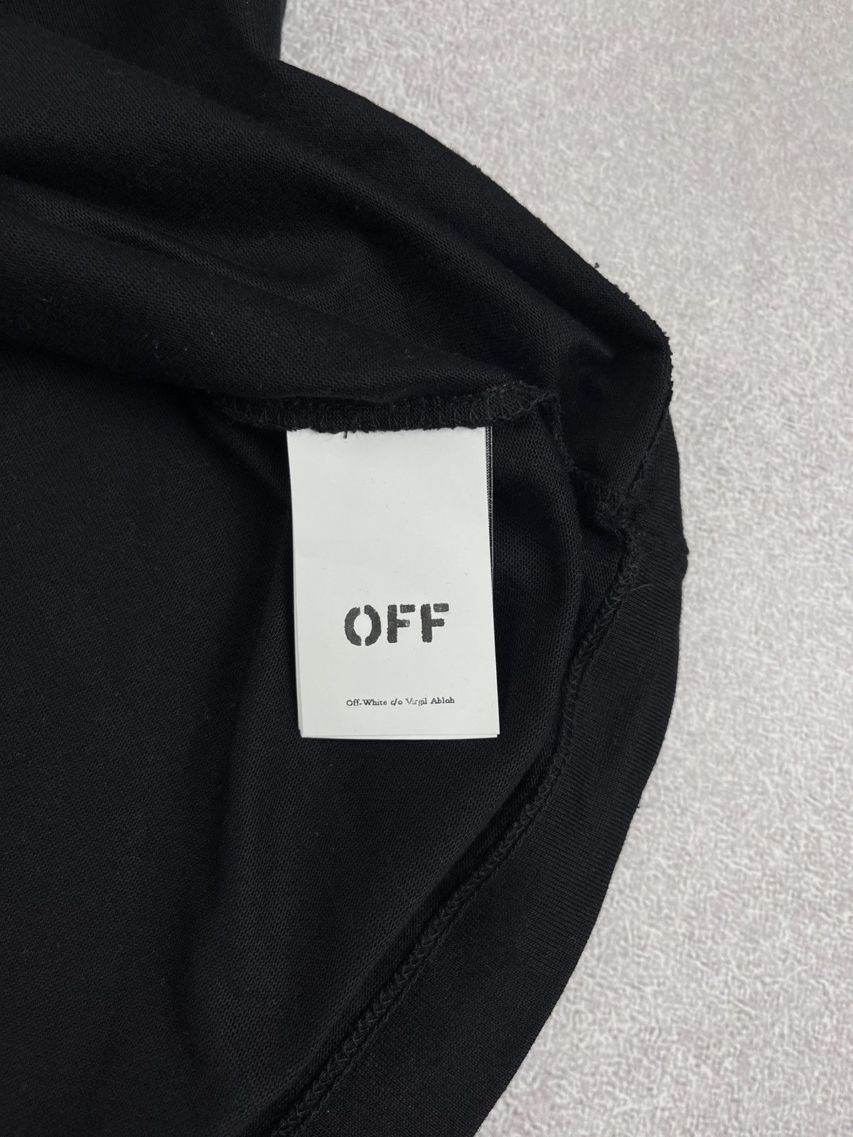 Off-White Off-White Logo Cotton T-Shirt Black Size L Size US L / EU 52-54 / 3 - 5 Thumbnail