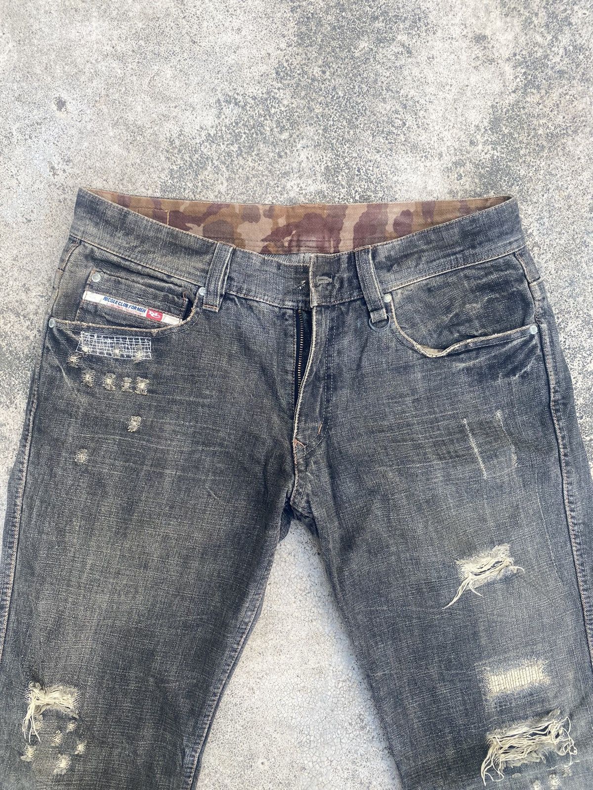 Japanese Brand × Nicole Club Flare Jeans Nicole Club Clawmark Distressed Bootcut Size US 32 / EU 48 - 10 Thumbnail