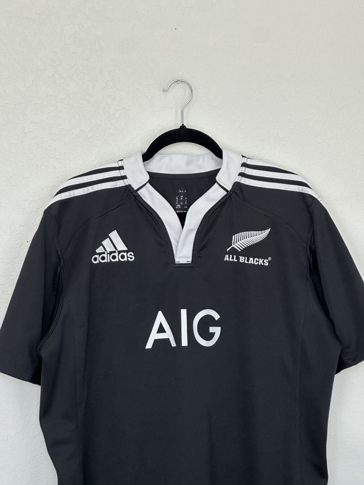 Adidas Adidas New Zealand All Blacks Home Rugby Jersey Size XL Size US XL / EU 56 / 4 - 3 Thumbnail