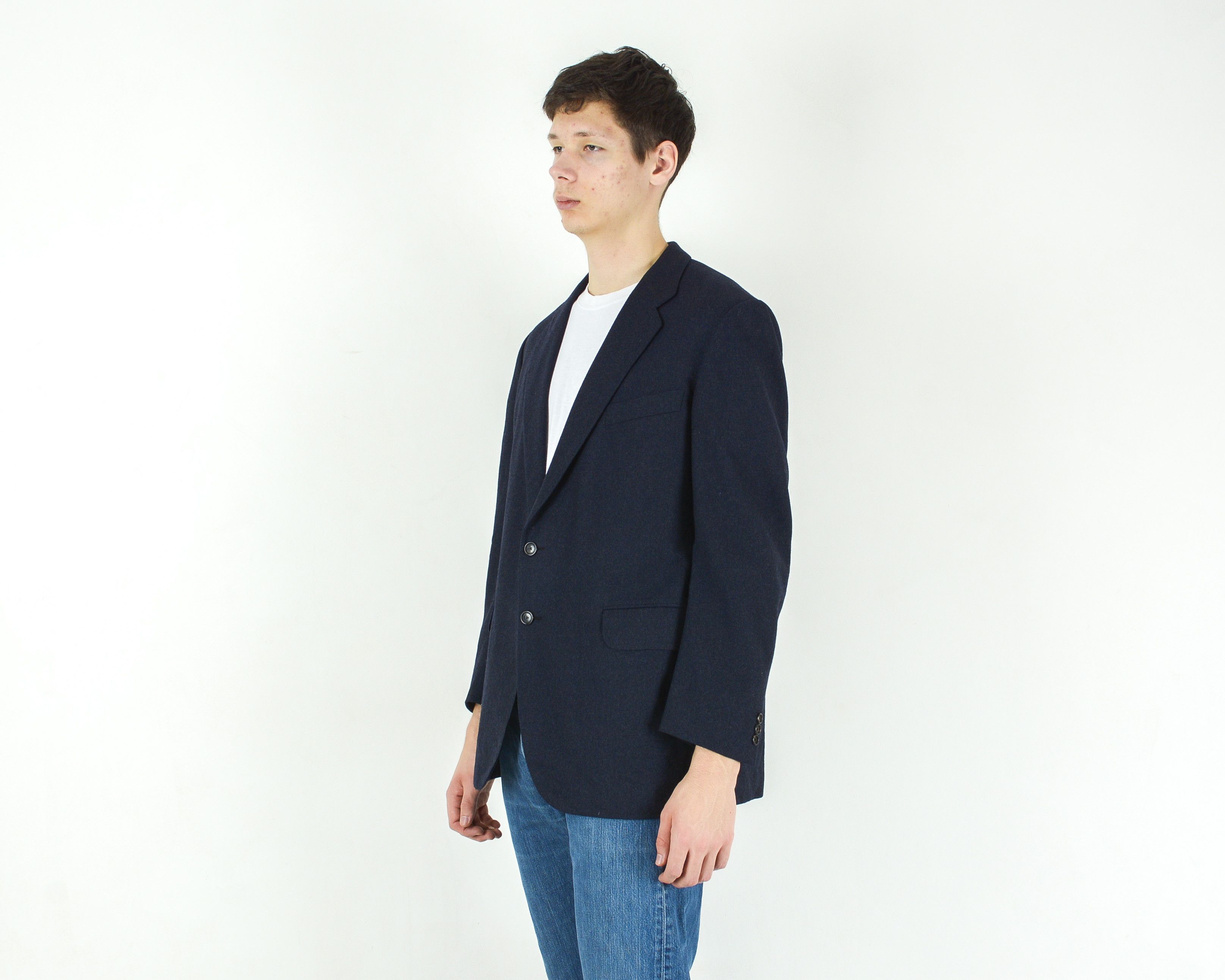 Handmade W19 Regent Blazer Uk 44S Us Handmade Wool Jacket Coat Suit Size 44S - 2 Thumbnail