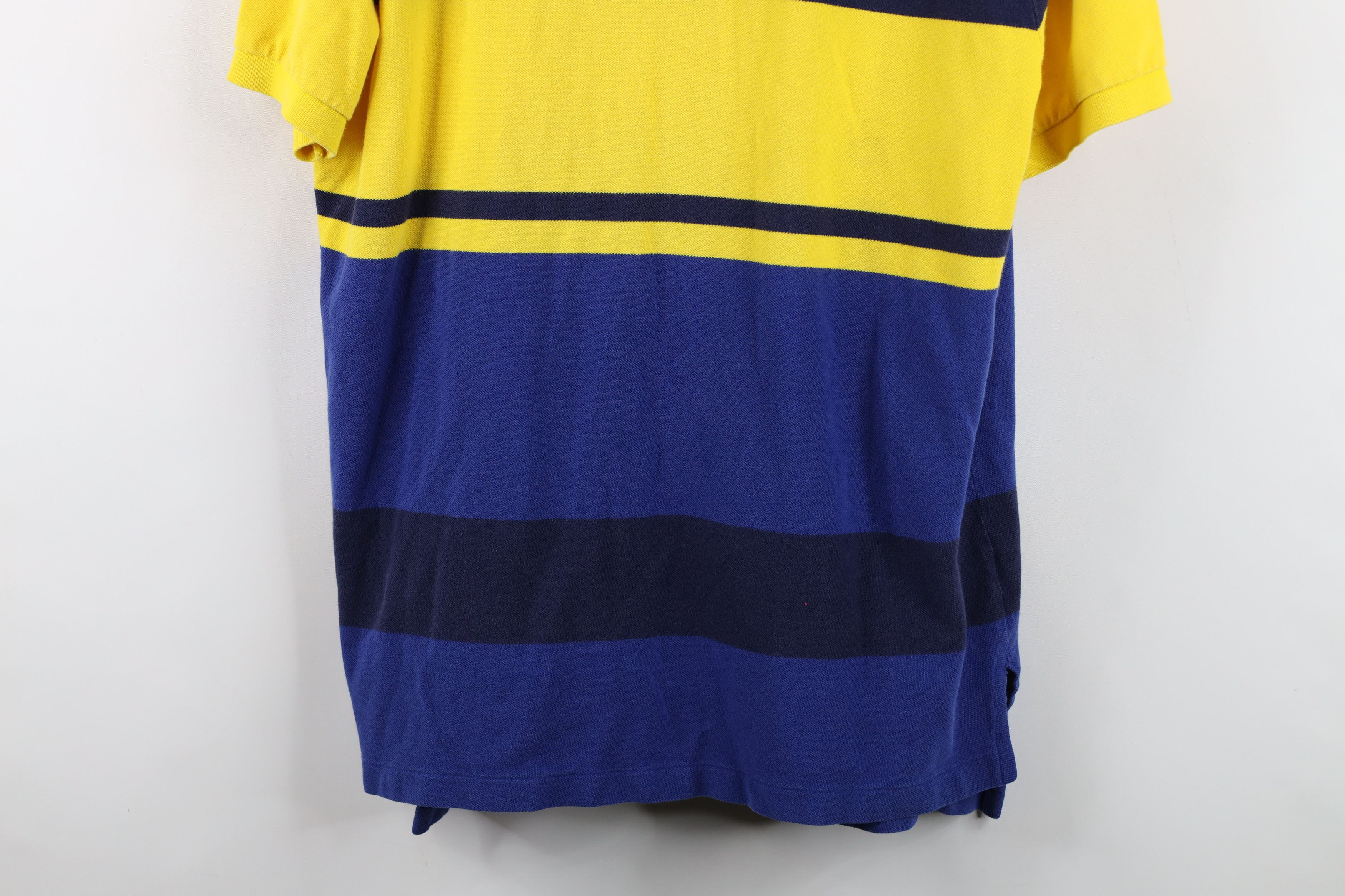 Polo Ralph Lauren Vintage 90s Ralph Lauren Block Collared Golf Polo Shirt Size US XL / EU 56 / 4 - 3 Thumbnail