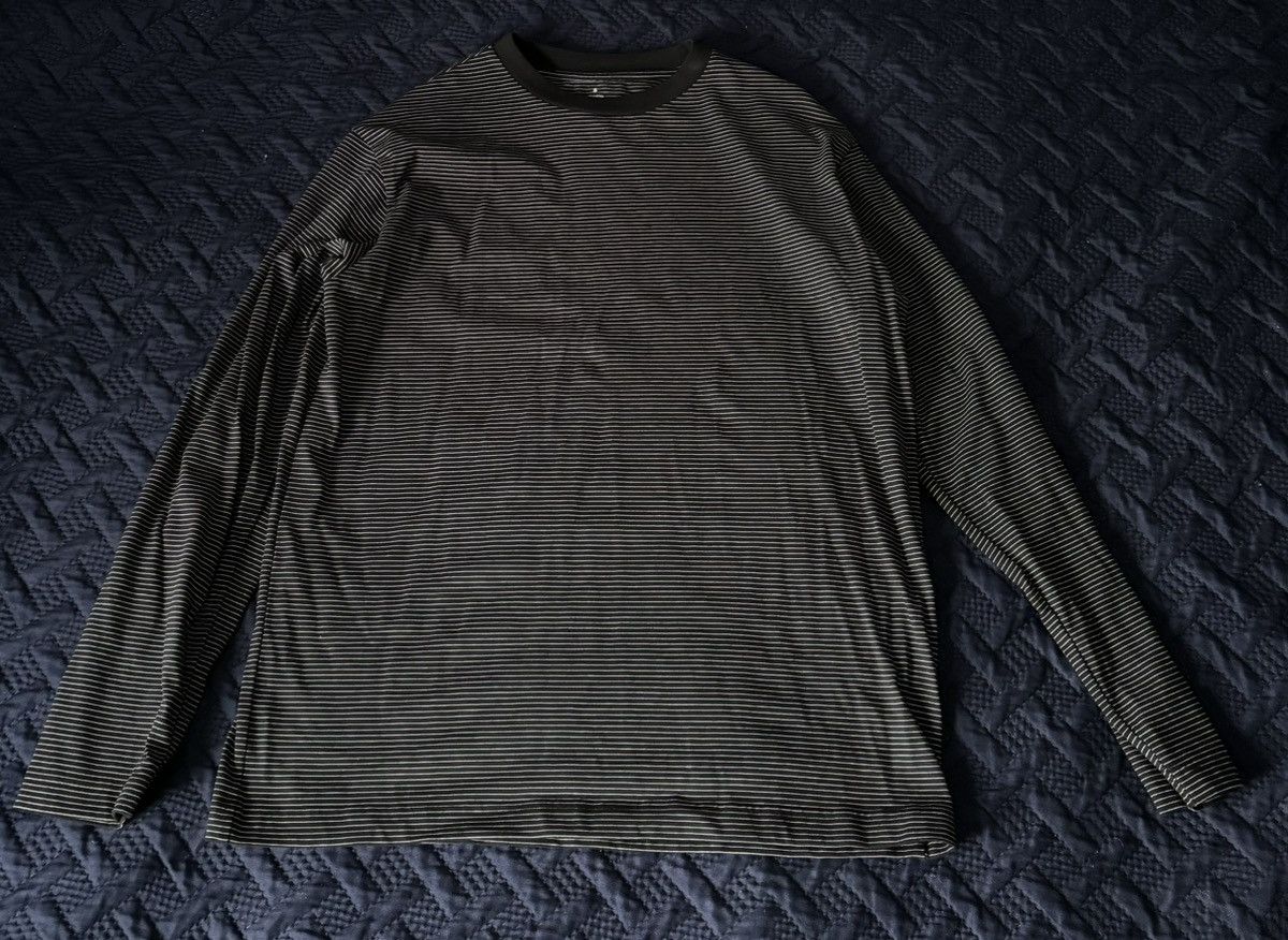Japanese Brand × Muji MUJI Black White Striped Long Sleeve Shirt Size US S / EU 44-46 / 1 - 1 Thumbnail