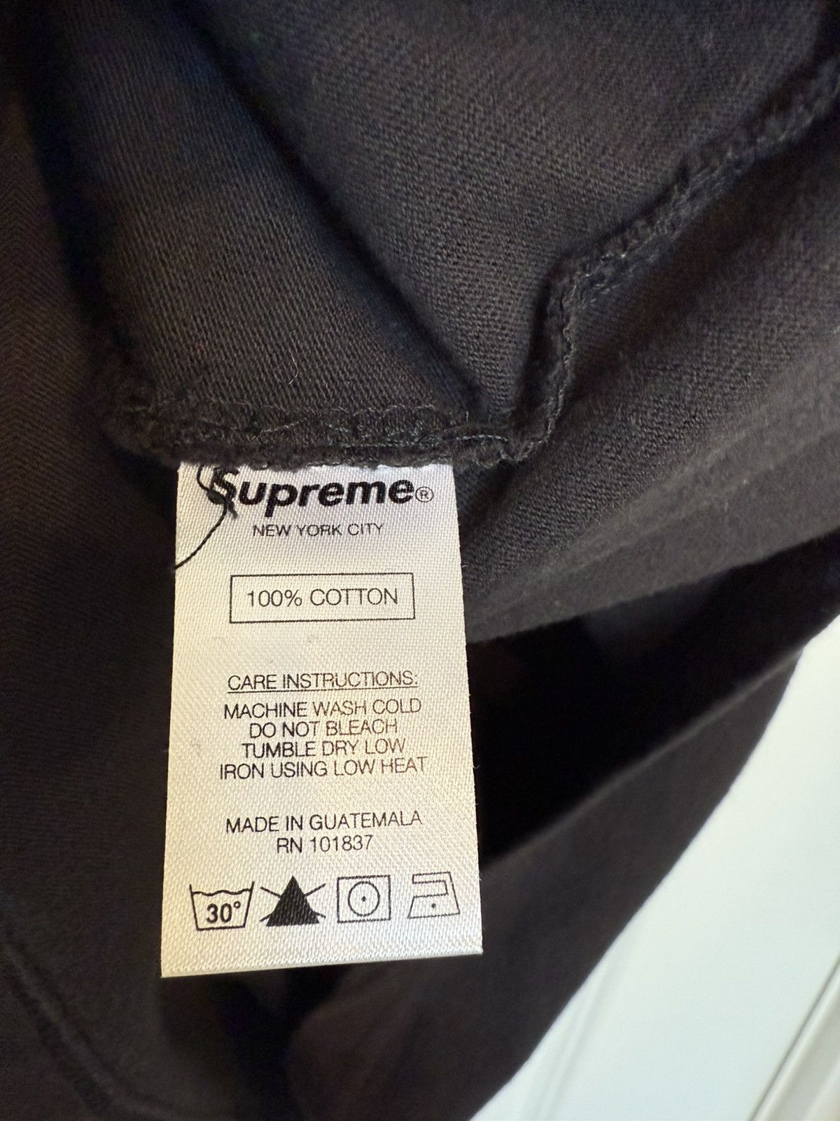 Supreme Washed Tee FW20 Size US L / EU 52-54 / 3 - 8 Thumbnail
