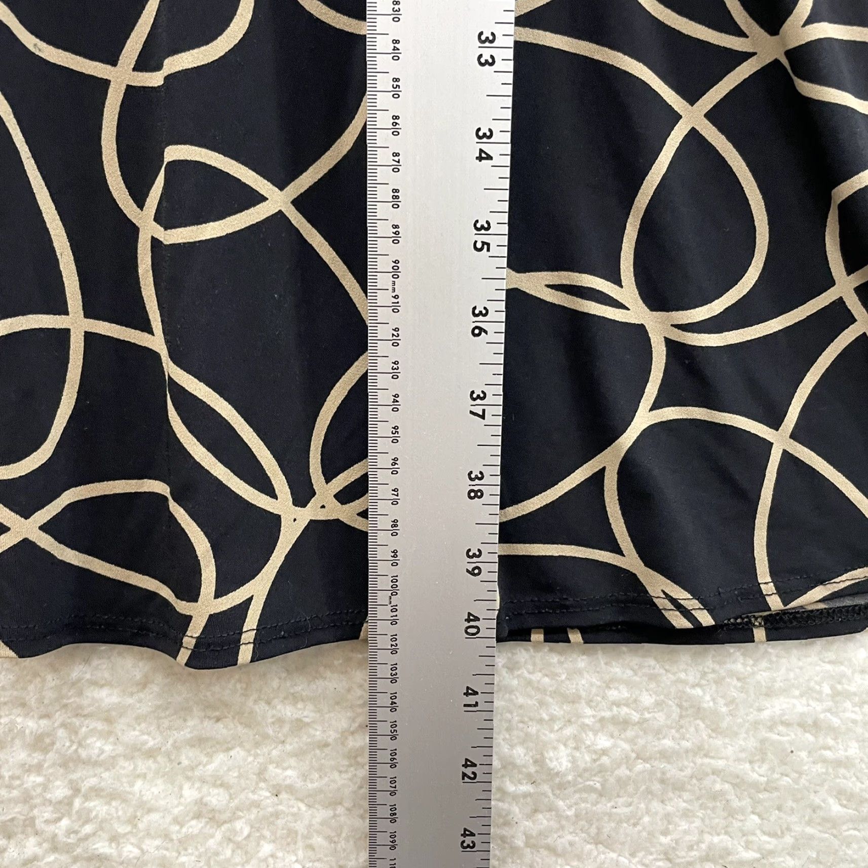MAGGY LONDON VINTAGE Y2K Maggy London Dress Midi Small 4 Black Slinky A-Line Cocktail Size S / US 4 / IT 40 - 6 Thumbnail