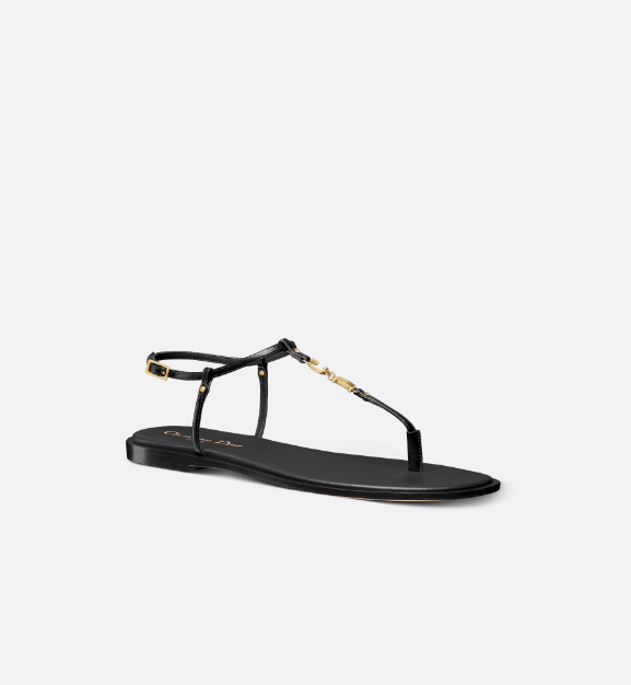 Dior o1w1db10625 C'est Dior Thong Sandals in Black Size US 10 / IT 40 - 2 Thumbnail