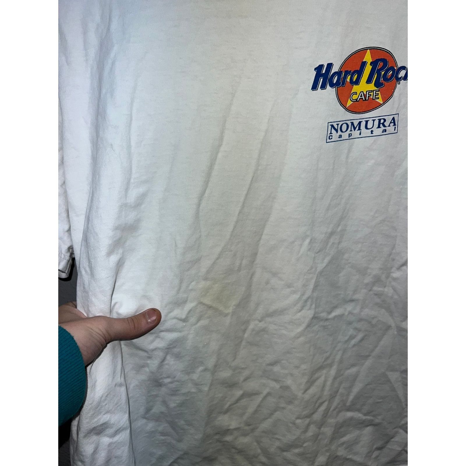 Hard Rock Cafe Vintage Hard Rock Cafe Shirt Nomura Capital X-Large Tee Size US XL / EU 56 / 4 - 4 Thumbnail