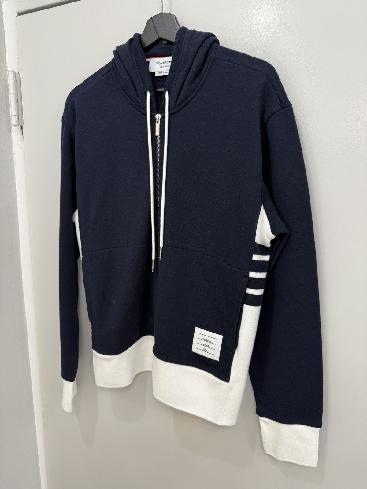 Thom Browne Thom Browne Navy/White Zip up Size US M / EU 48-50 / 2 - 3 Thumbnail