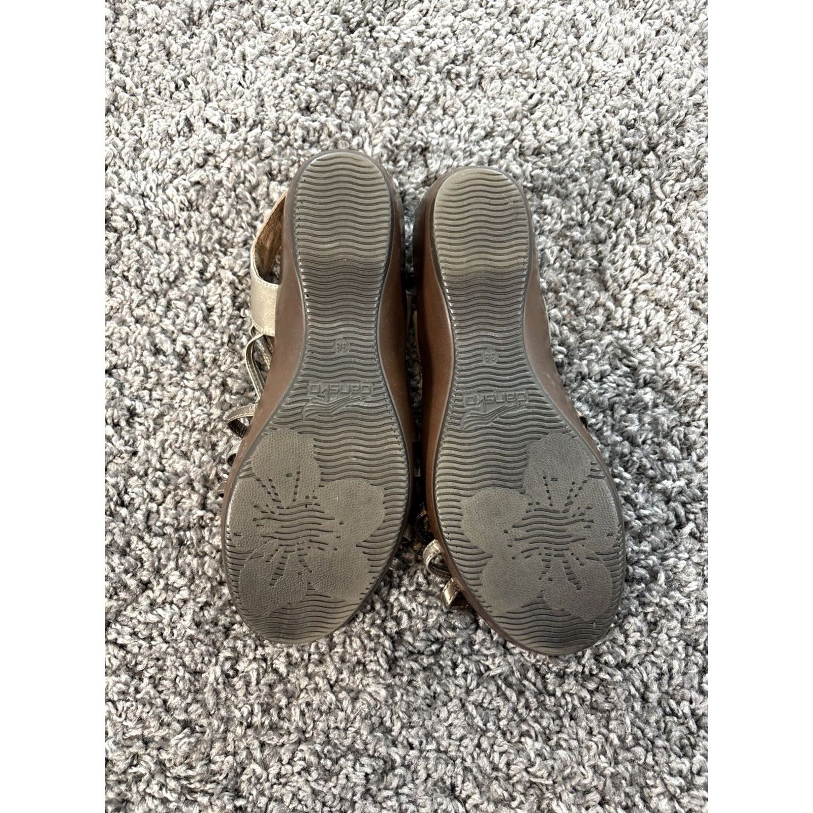 Dansko Dansko Dana Bronze Pewter Metallic Braided Leather Slingback Sandals Womens 8 Ladies Leather Sandal Size US 8 / IT 38 - 6 Thumbnail
