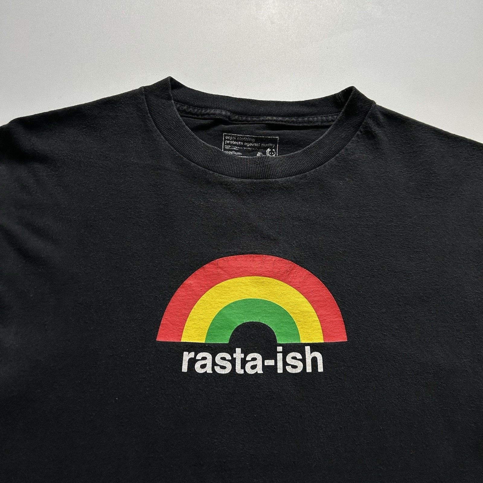 Enjoi Vintage ENJOI Skateboards Shirt Medium Y2K Rasta-ish Black Size US M / EU 48-50 / 2 - 2 Thumbnail