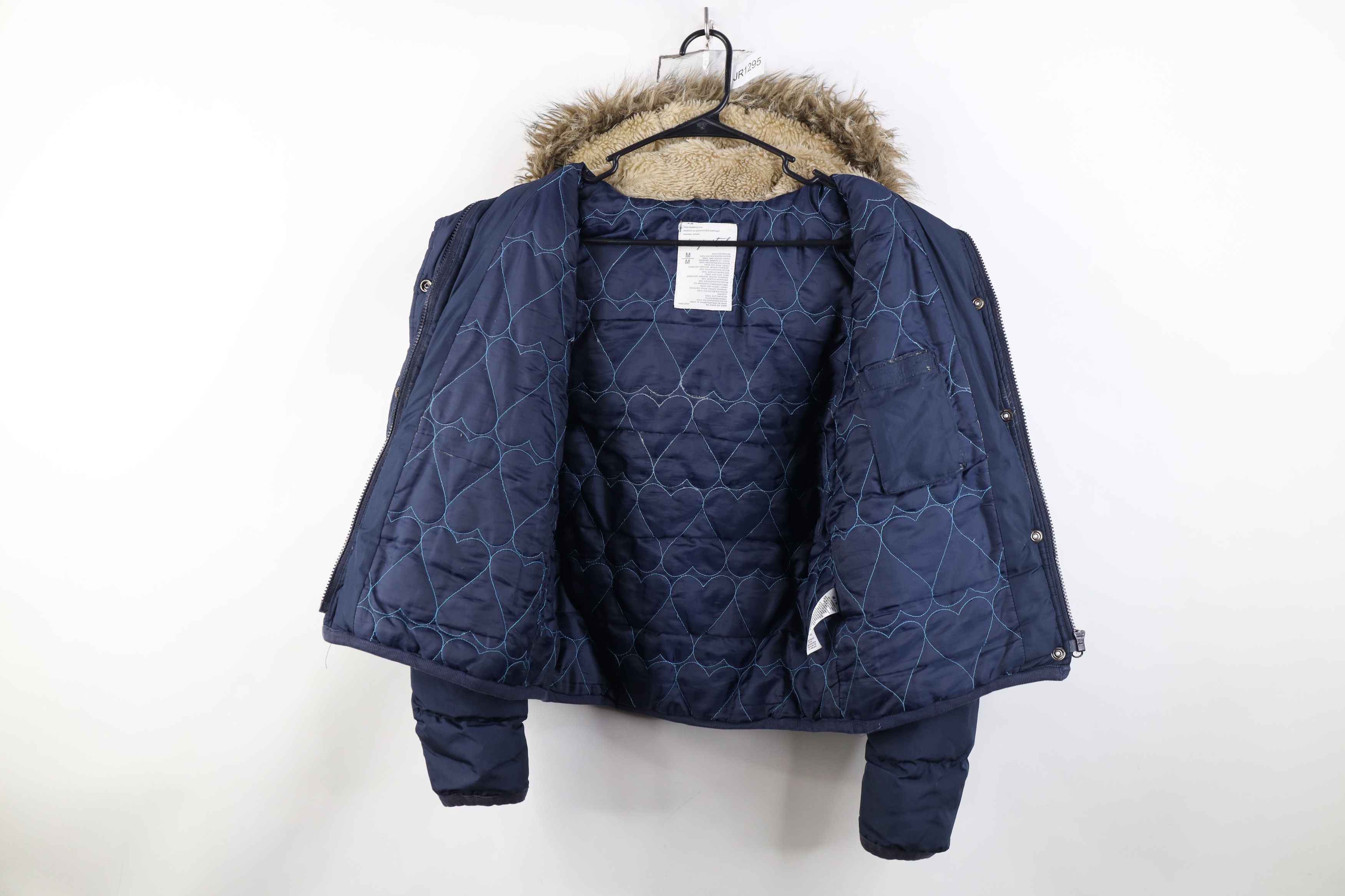 Aeropostale Vintage 90s Y2K Aeropostale Faux Fur Cropped Puffer Jacket Size M / US 6-8 / IT 42-44 - 11 Thumbnail
