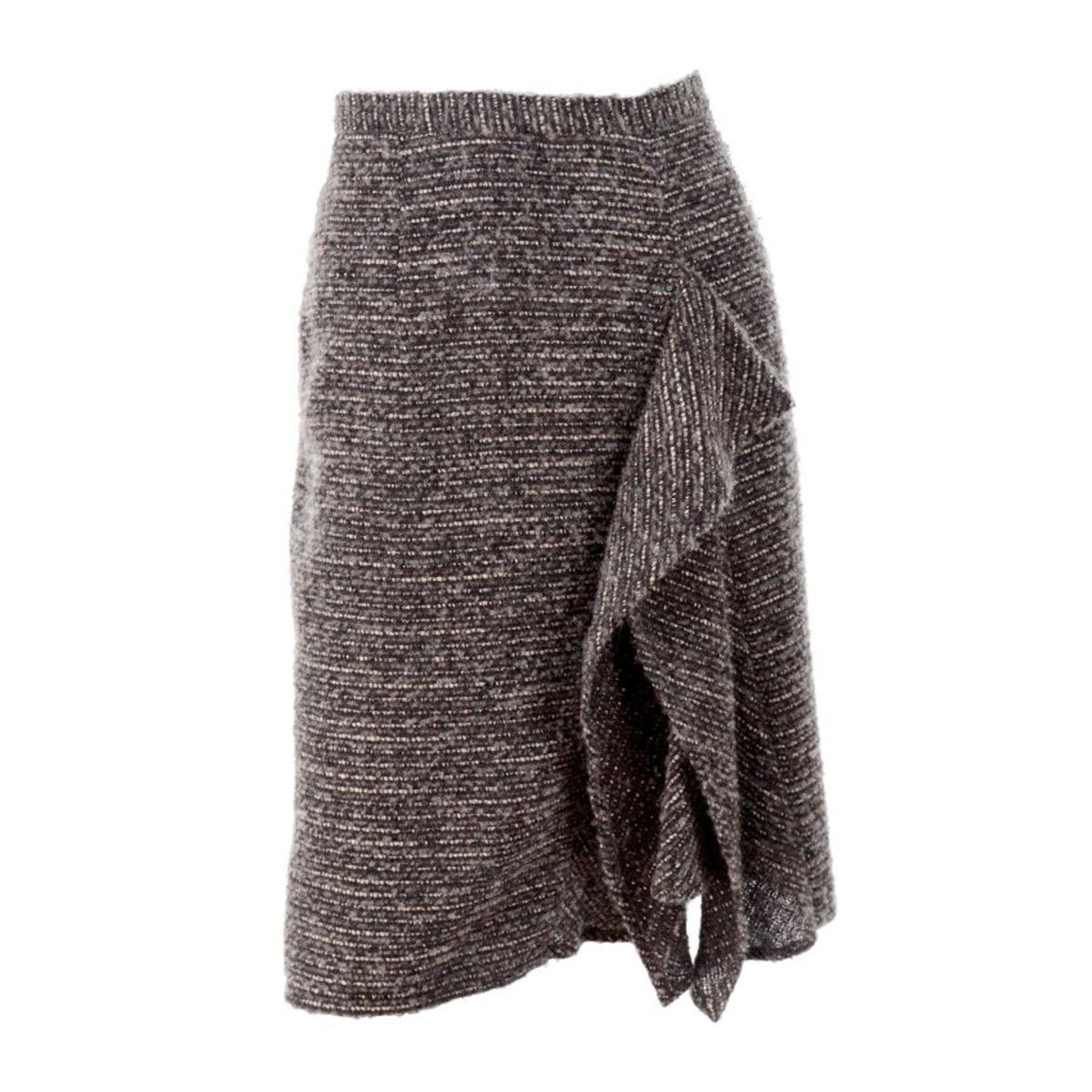 Oscar De La Renta Oscar de la Renta Black White Knee Length Pencil Skirt Size 30" / US 8 / IT 44 - 4 Thumbnail