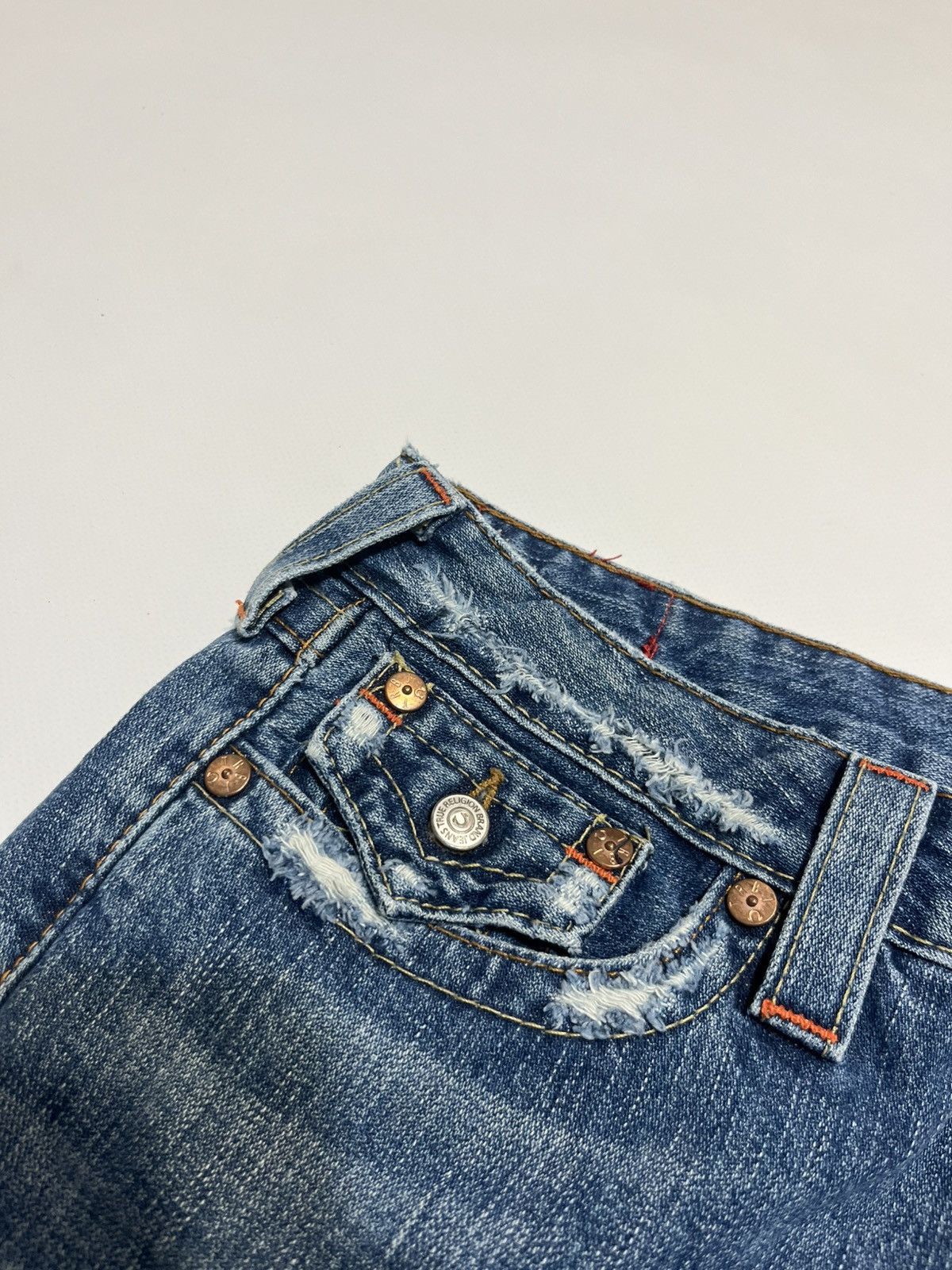 True Religion Vintage Rare True Religion Flared Jeans Size 30" / US 8 / IT 44 - 7 Thumbnail
