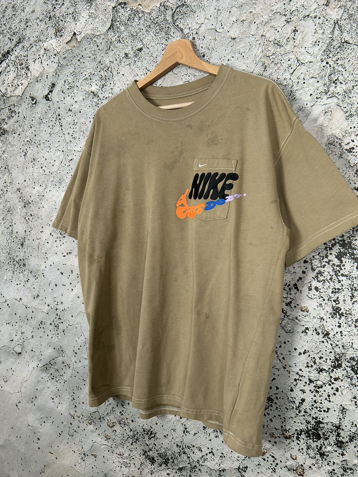 Nike Vintage Nike Distressed Pocket Tee Thrasher Hype Alternative Size US M / EU 48-50 / 2 - 2 Thumbnail