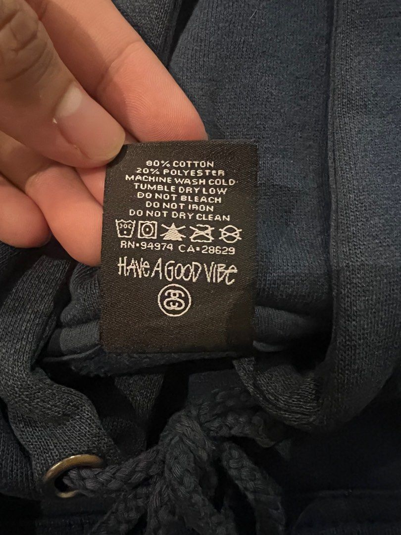 Stussy × Vintage Vintage Stussy Signature Pullover Hoodies Size US M / EU 48-50 / 2 - 8 Thumbnail