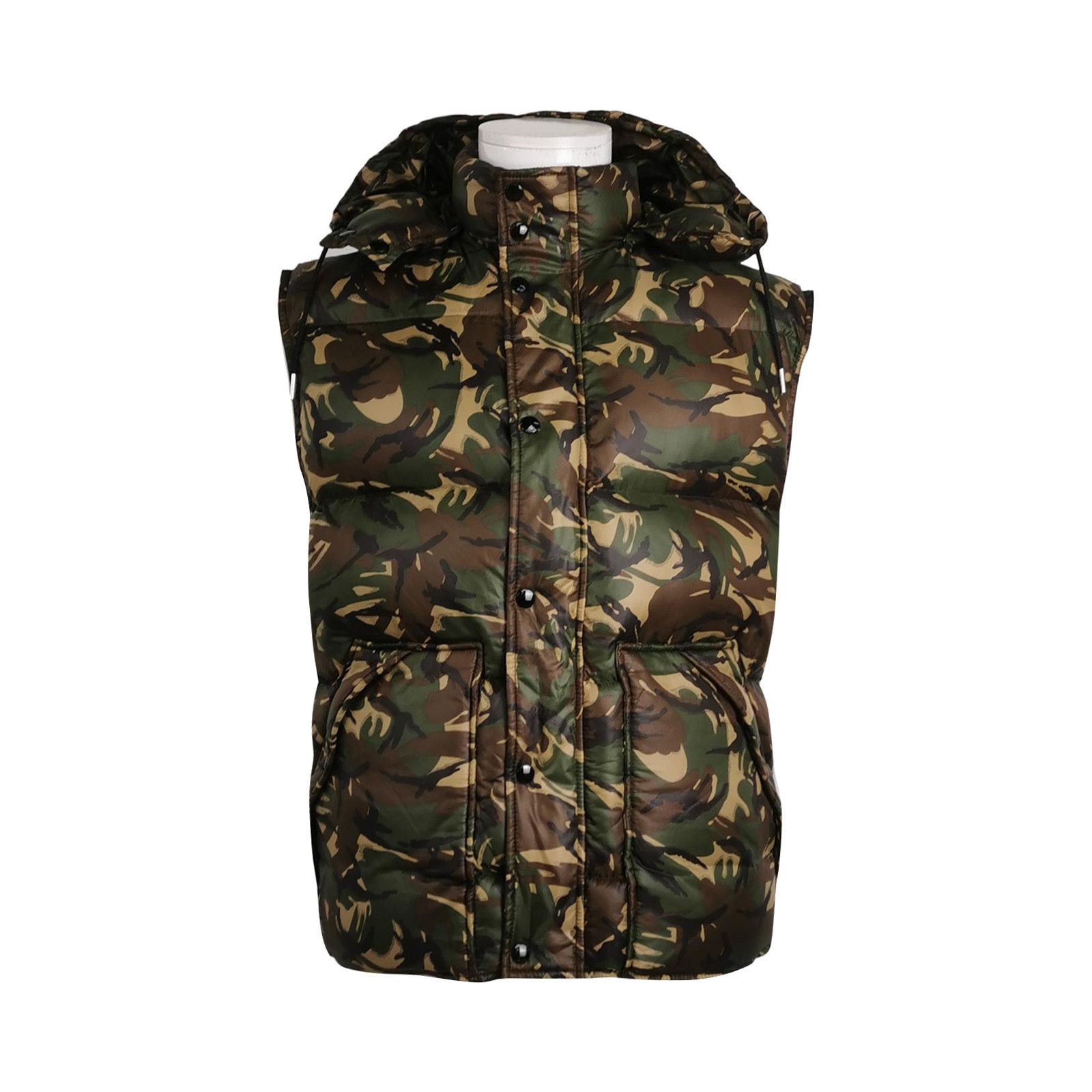 Celine Celine Camouflage Logo Puffer Vest Size S Size US S / EU 44-46 / 1 - 1 Thumbnail