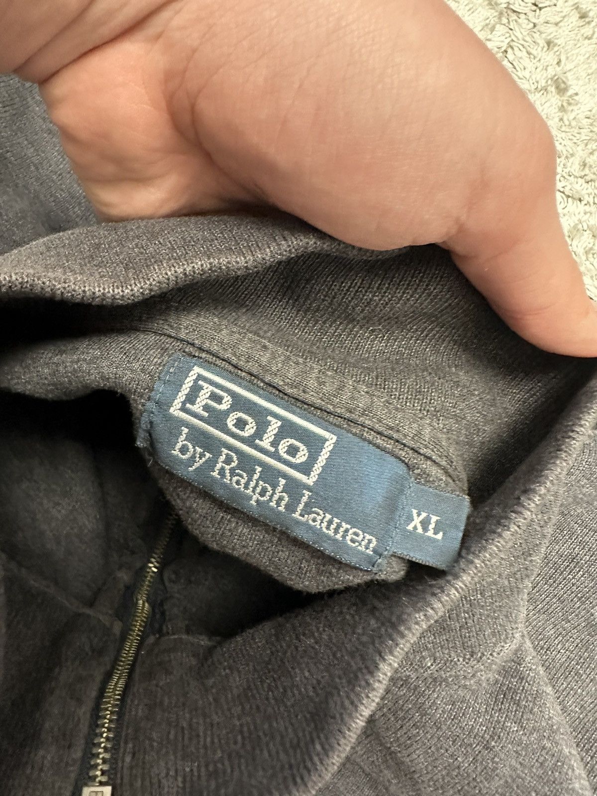 Polo Ralph Lauren RARE Polo Ralph Lauren Vintage 1/3 zip grey sweater S Size US M / EU 48-50 / 2 - 5 Thumbnail
