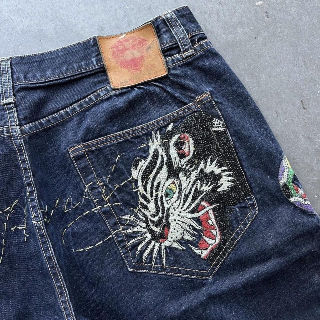 Ed Hardy super sick grail ed hardy baggy jeans Size US 44 / EU 60 - 3 Thumbnail