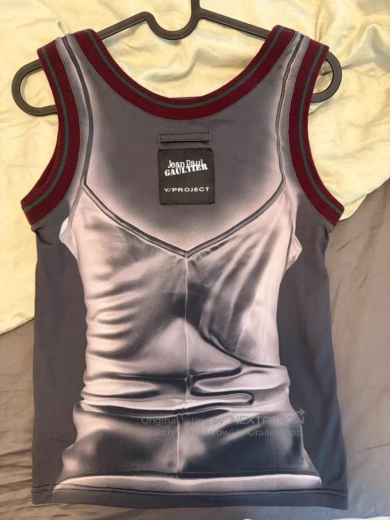 Y/Project Y/Project Gray Satin Vest Size XXS / US 00 / IT 34 - 2 Thumbnail